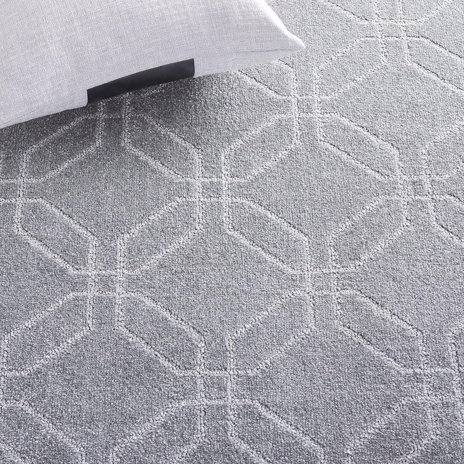 Pattern and Solid PNS406 Power Loomed Area Rug - Grey - 5'3"x7'6" - Safavieh.