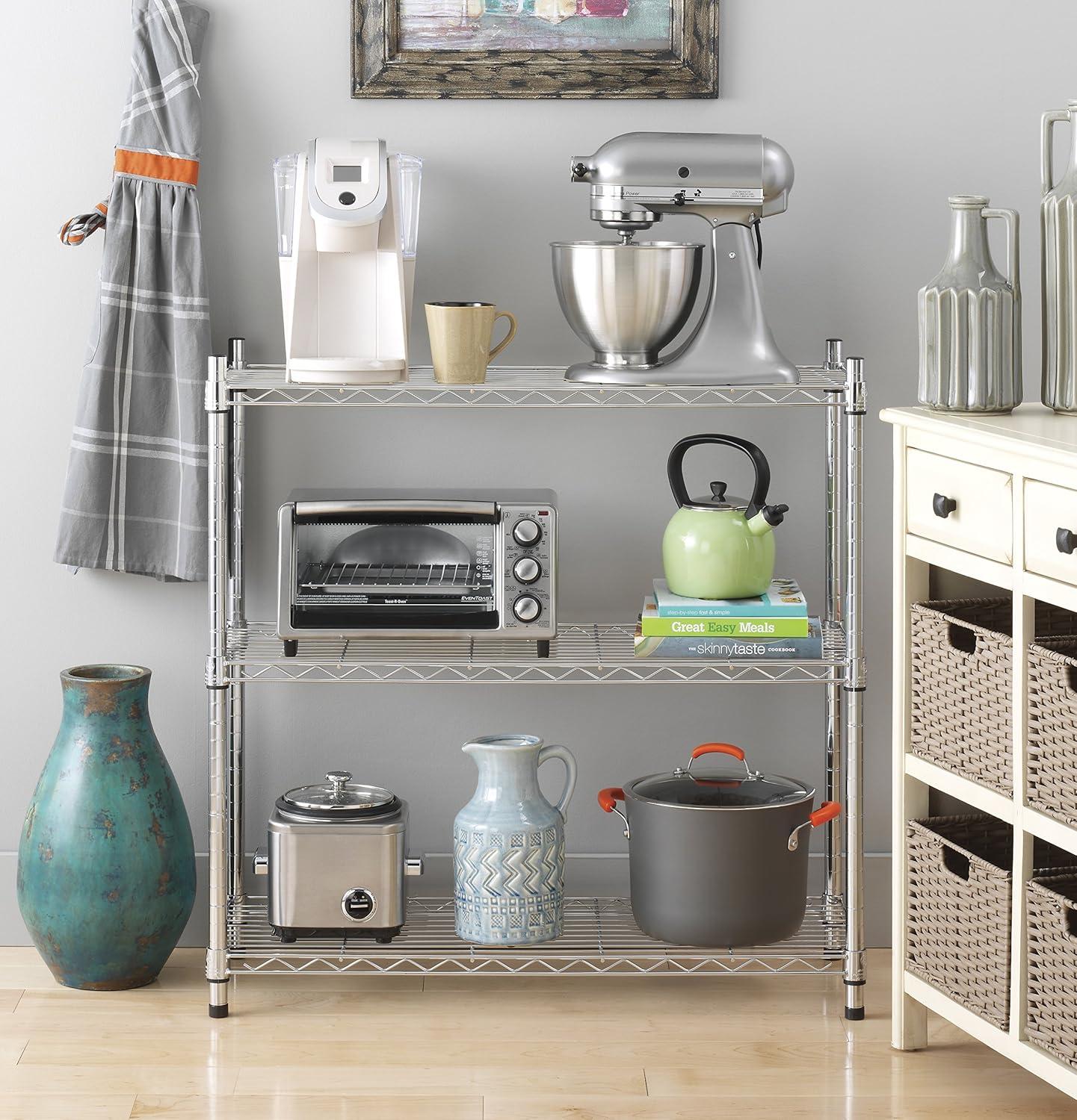 Whitmor SUPREME 3 TIER SHELVING-CHROME