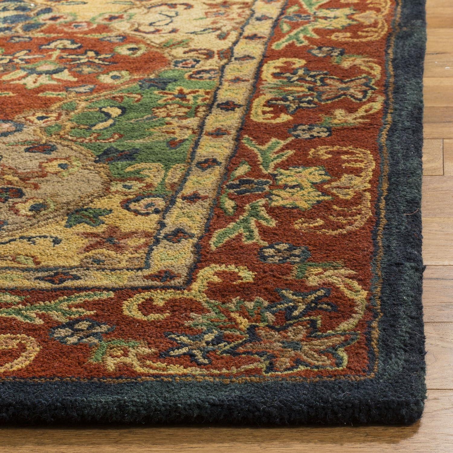 Heritage HG911 Hand Tufted Area Rug - Multi/Burgundy - 6'x9' - Safavieh.