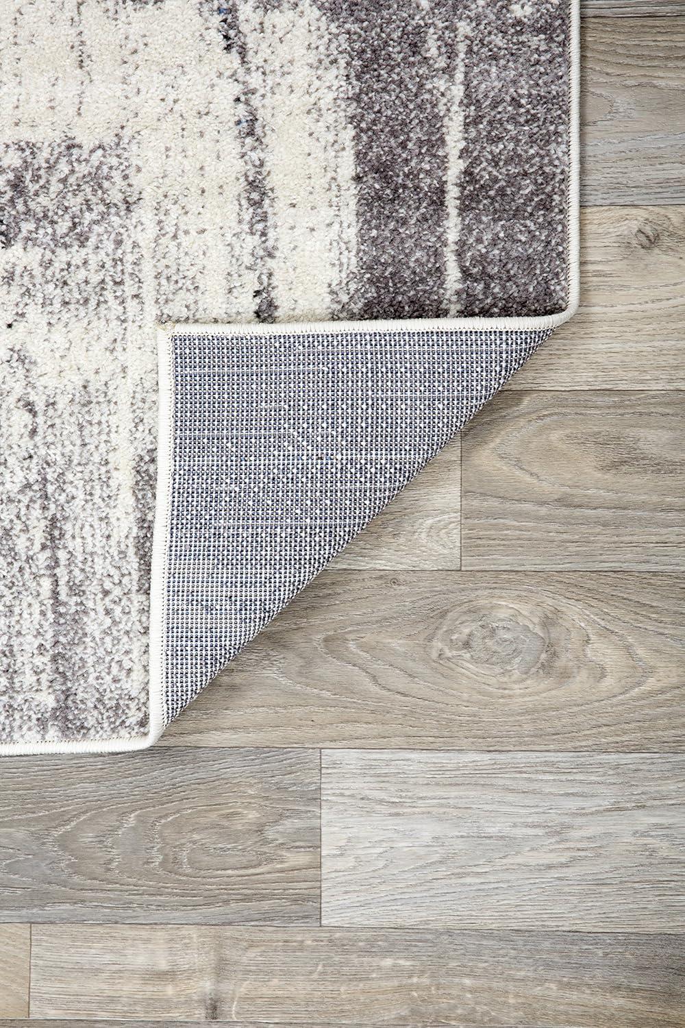 World Rug Gallery Contemporary Modern Abstract Gold 6'6" x 9' Area Rug