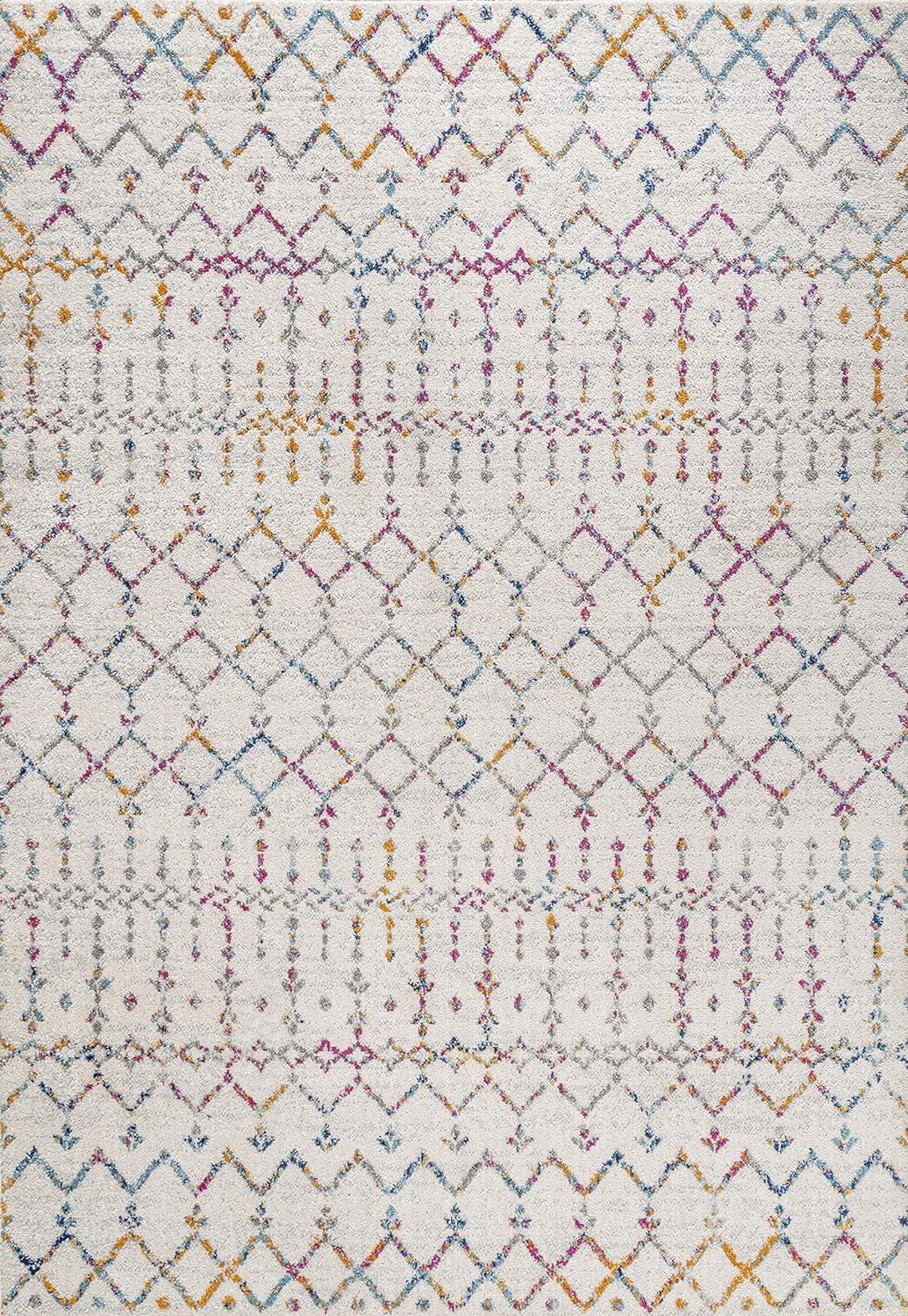 Moroccan Hype Boho Vintage Diamond Area Rug - JONATHAN Y