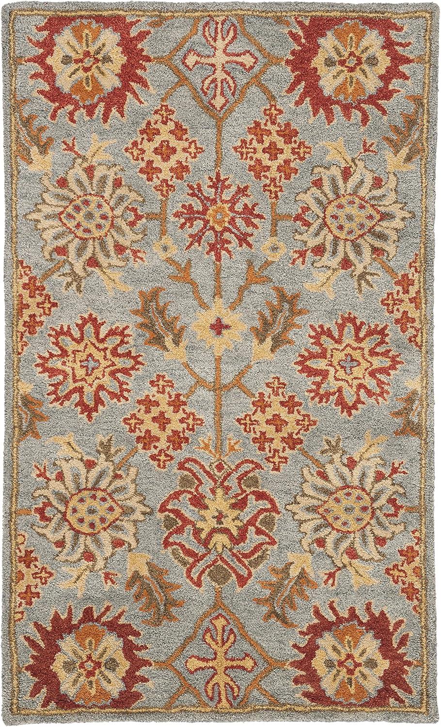 Heritage HG420 Hand Tufted Area Rug - Charcoal/Multi - 3'x5' - Safavieh.