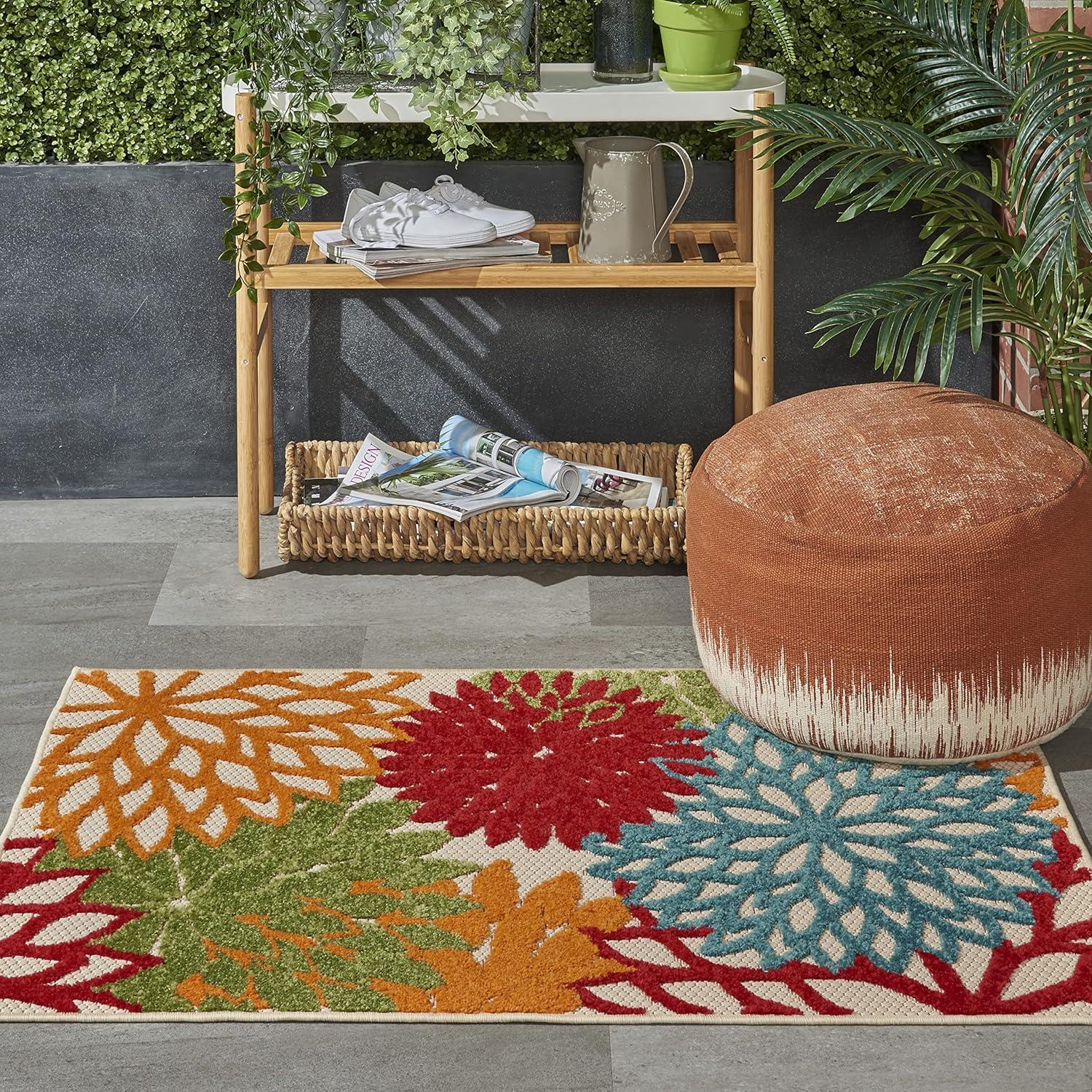 Nourison Aloha Floral Bloom Indoor Outdoor Rug