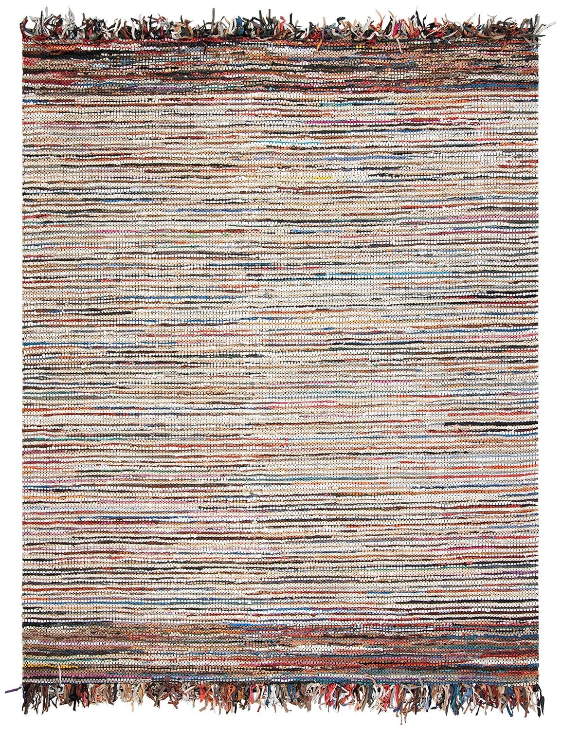 Vintage Leather VTL373 Hand Woven Area Rug - Multi - 6'x9' - Safavieh.