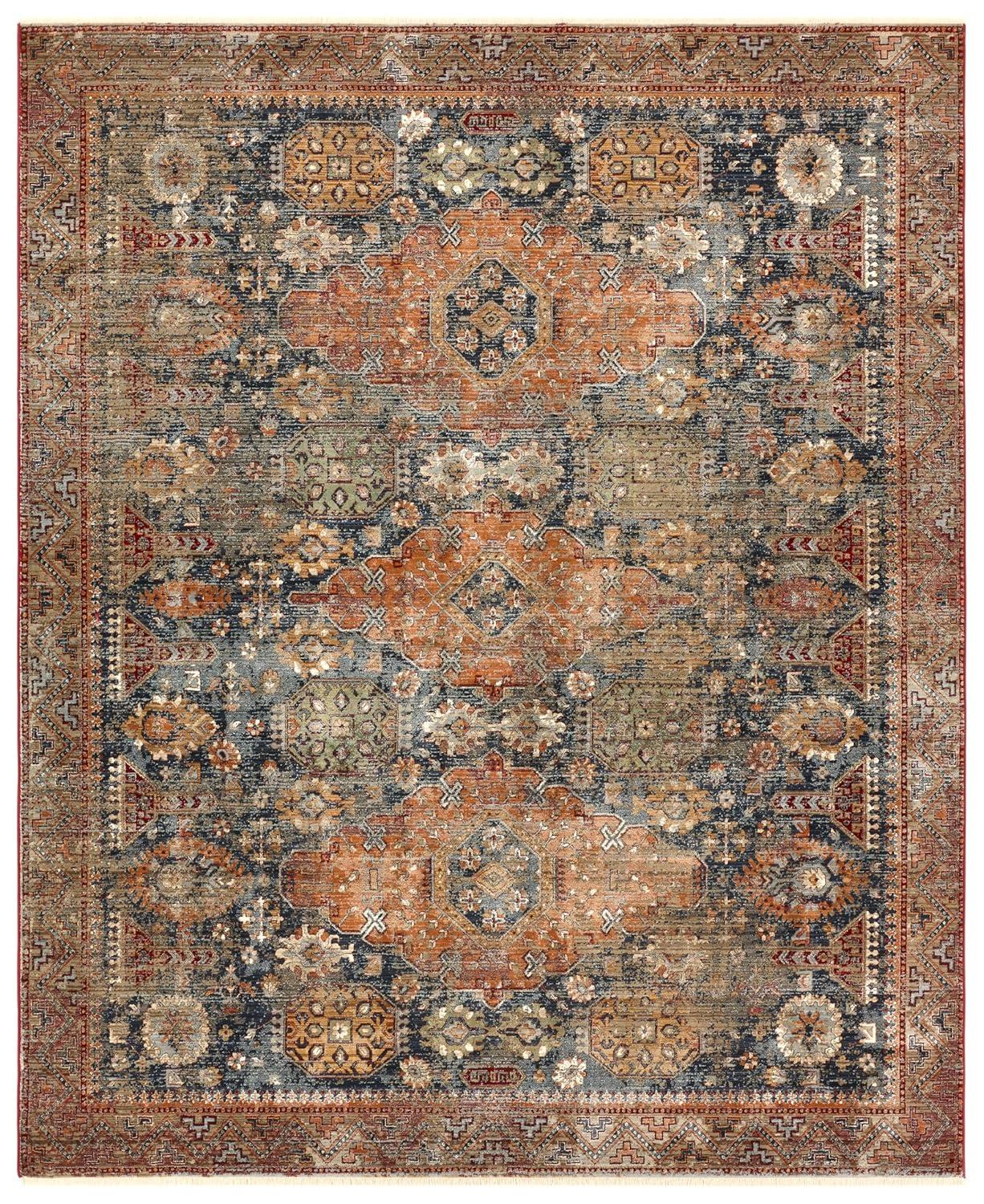 Zefira Gray Synthetic 8' x 10' Rectangular Rug