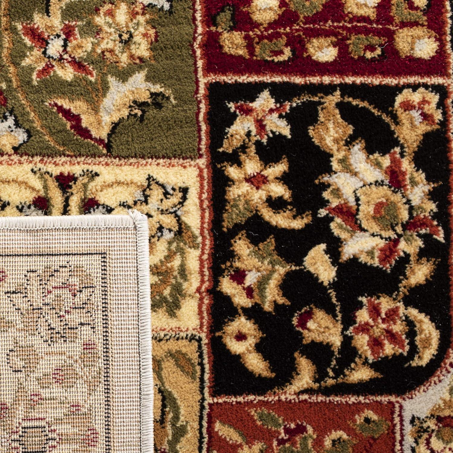 Lyndhurst LNH318 Power Loomed Area Rug - Grey/Multi - 4'x6' - Safavieh