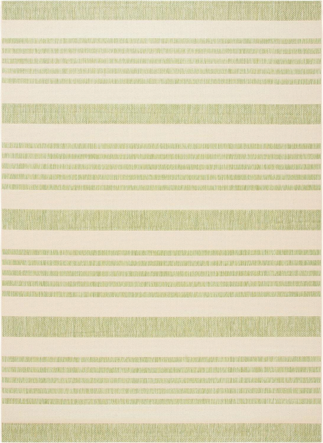 Courtyard CY6062 Power Loomed Indoor/Outdoor Area Rug - Beige/Sweet Pea - 6'7"x9'6" - Safavieh.