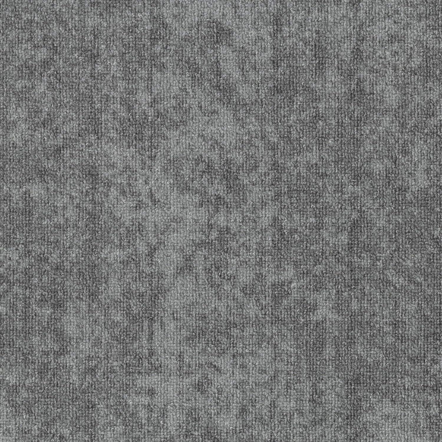 Gray 8' x 10' Synthetic Stain-Resistant Rectangular Area Rug