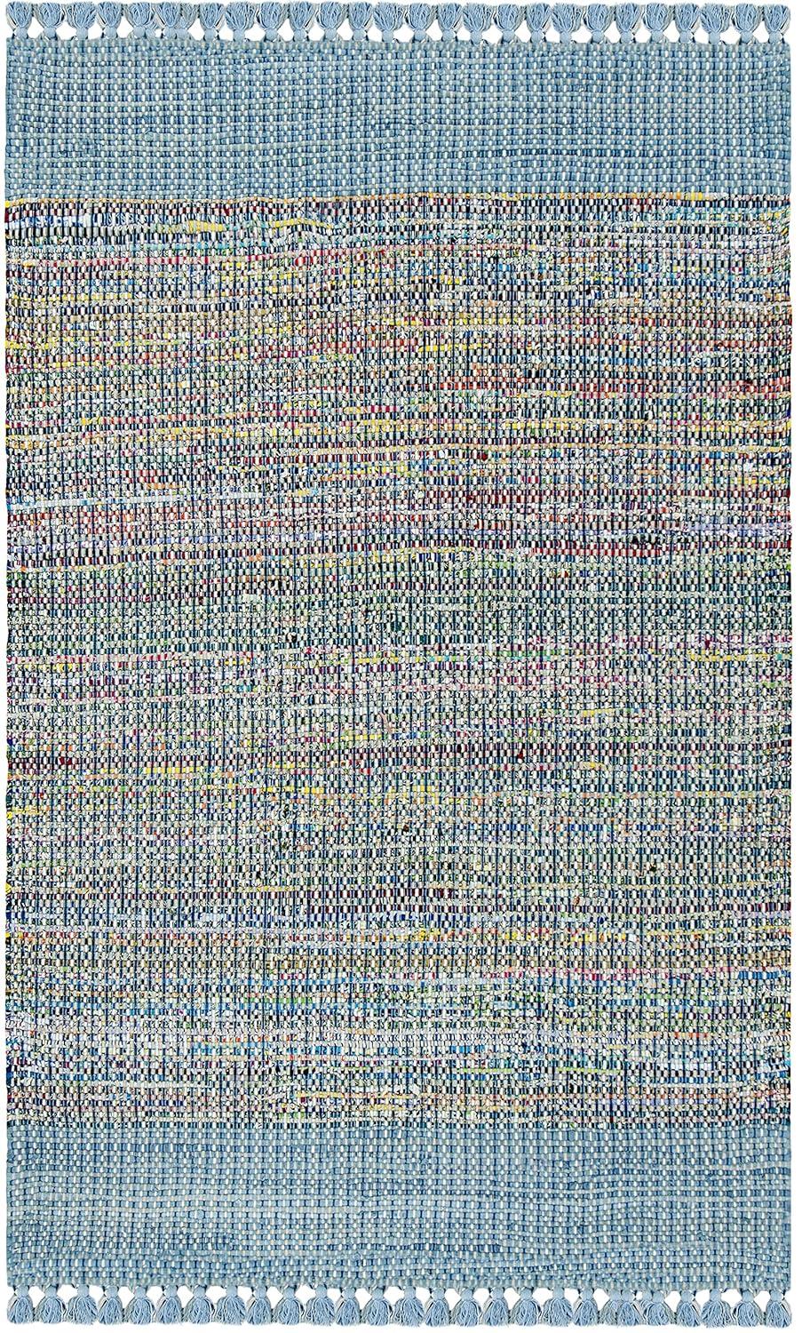 Montauk MTK972 Hand Woven Area Rug - Blue/Multi - 5'x8' - Safavieh.