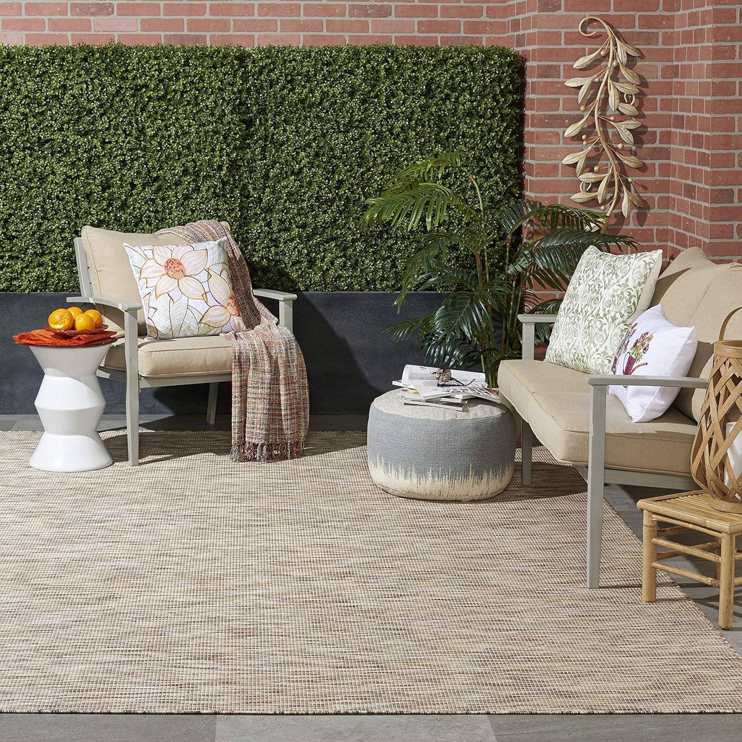 Nourison Positano POS01 Indoor/outdoor Area Rug - Beige 8' x 10'