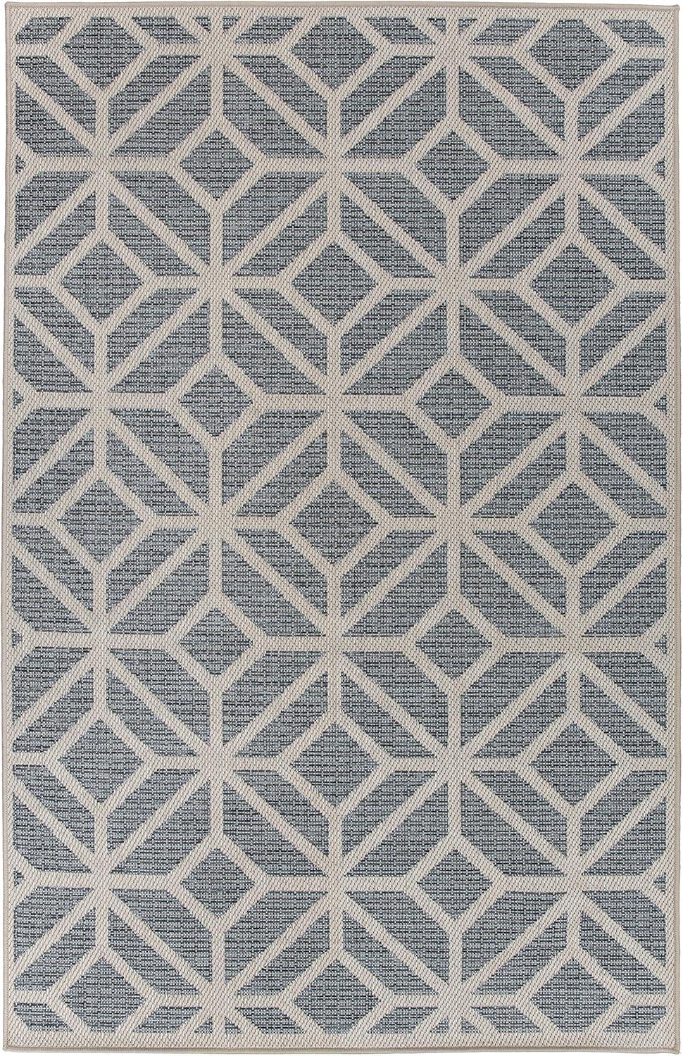 World Rug Gallery Modern Contemporary Geometric Indoor/Outdoor Area Rug