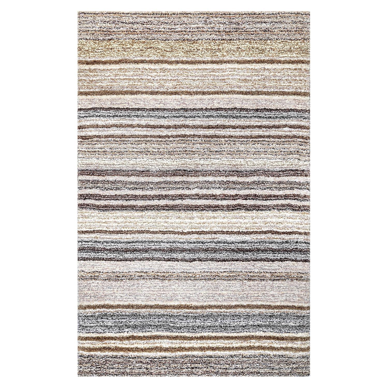 9'x12' Drey Ombre Shag Area Rug Beige/Brown - nuLOOM: Contemporary Tufted Medium Pile Indoor Rug