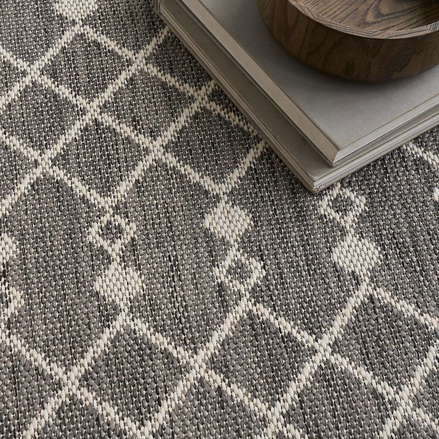 Nourison Positano Moroccan Trellis Flatweave Outdoor Rug