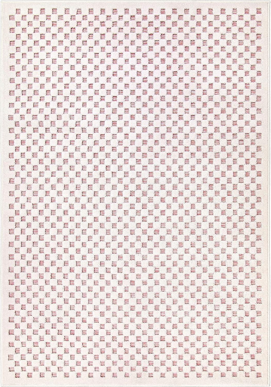 Simply Southern Cottage Lecompte 5' X 7' Pink High Low Area Rug