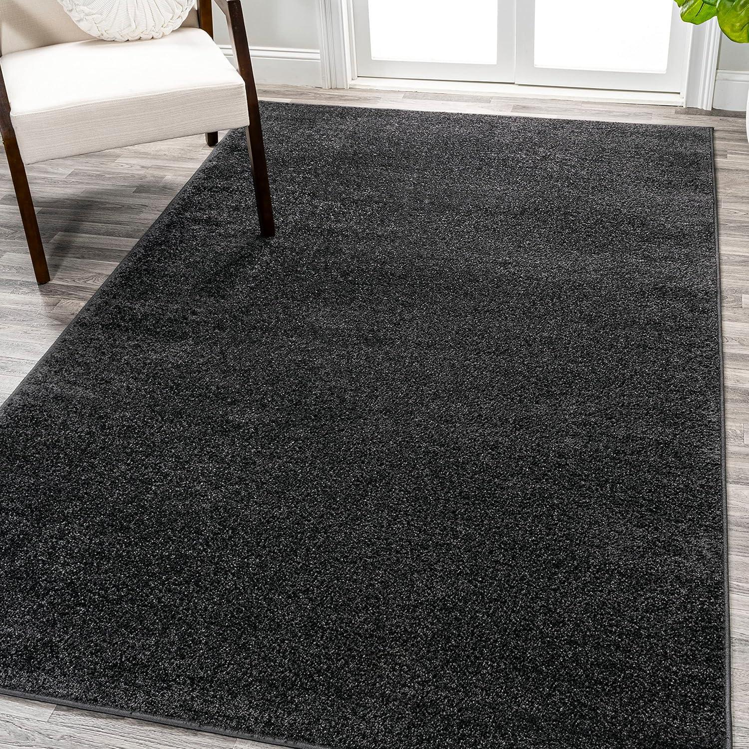 Haze Solid Low-Pile Indoor Area Rug - JONATHAN Y