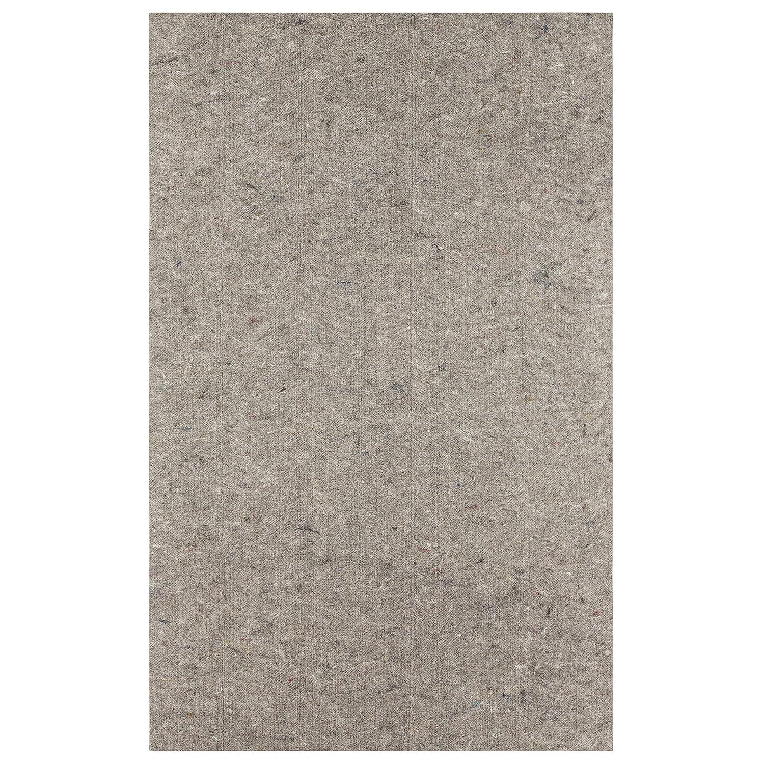 Karastan 5'x7' Reversible Pet Proof Rug Pad Gray: Skid-Resistant Carpet Pad, Rectangle, Polyester, 5x7 Rug Pad