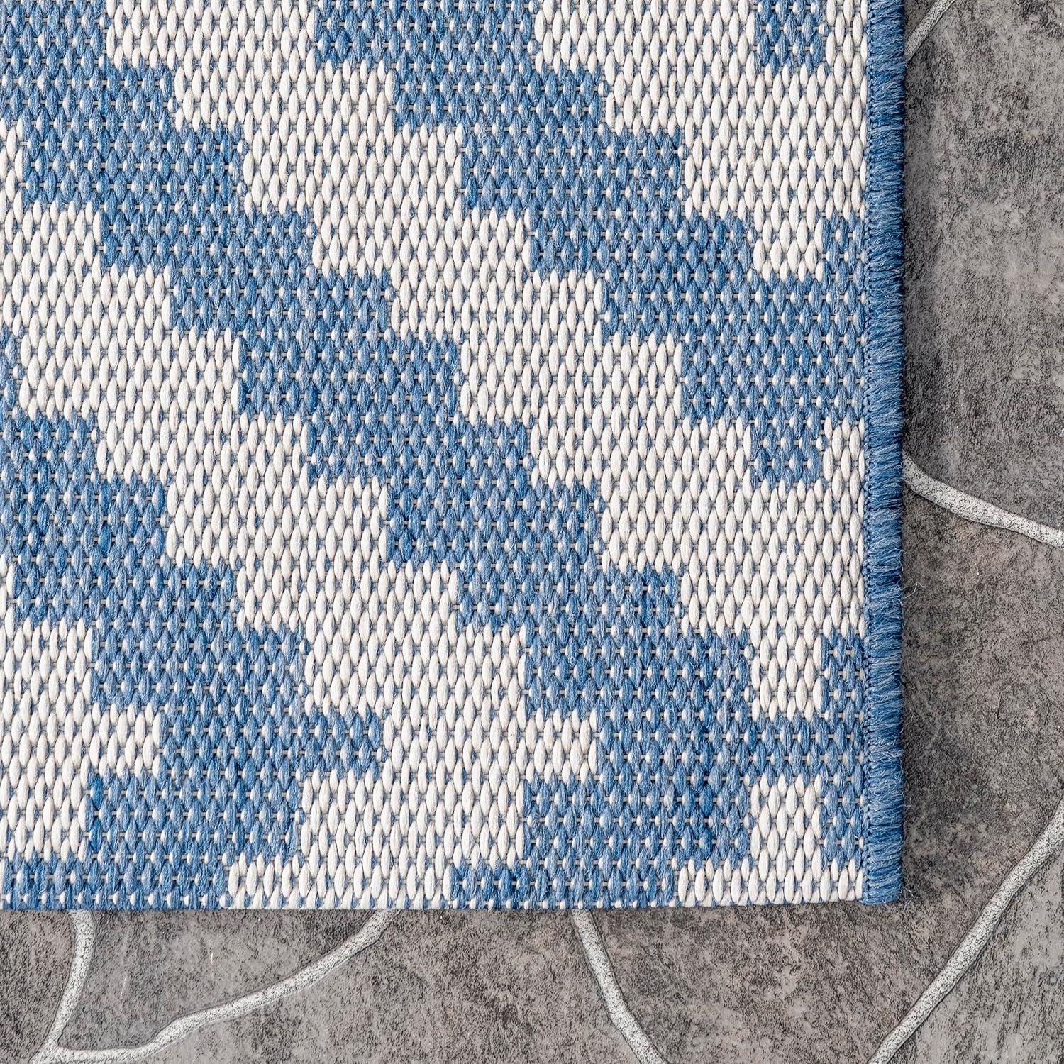 Nuloom Marybelle Trellis 5x8 Indoor/Outdoor Area Rug for Living Room Patio Deck Front Porch Kitchen, Taupe/Ivory