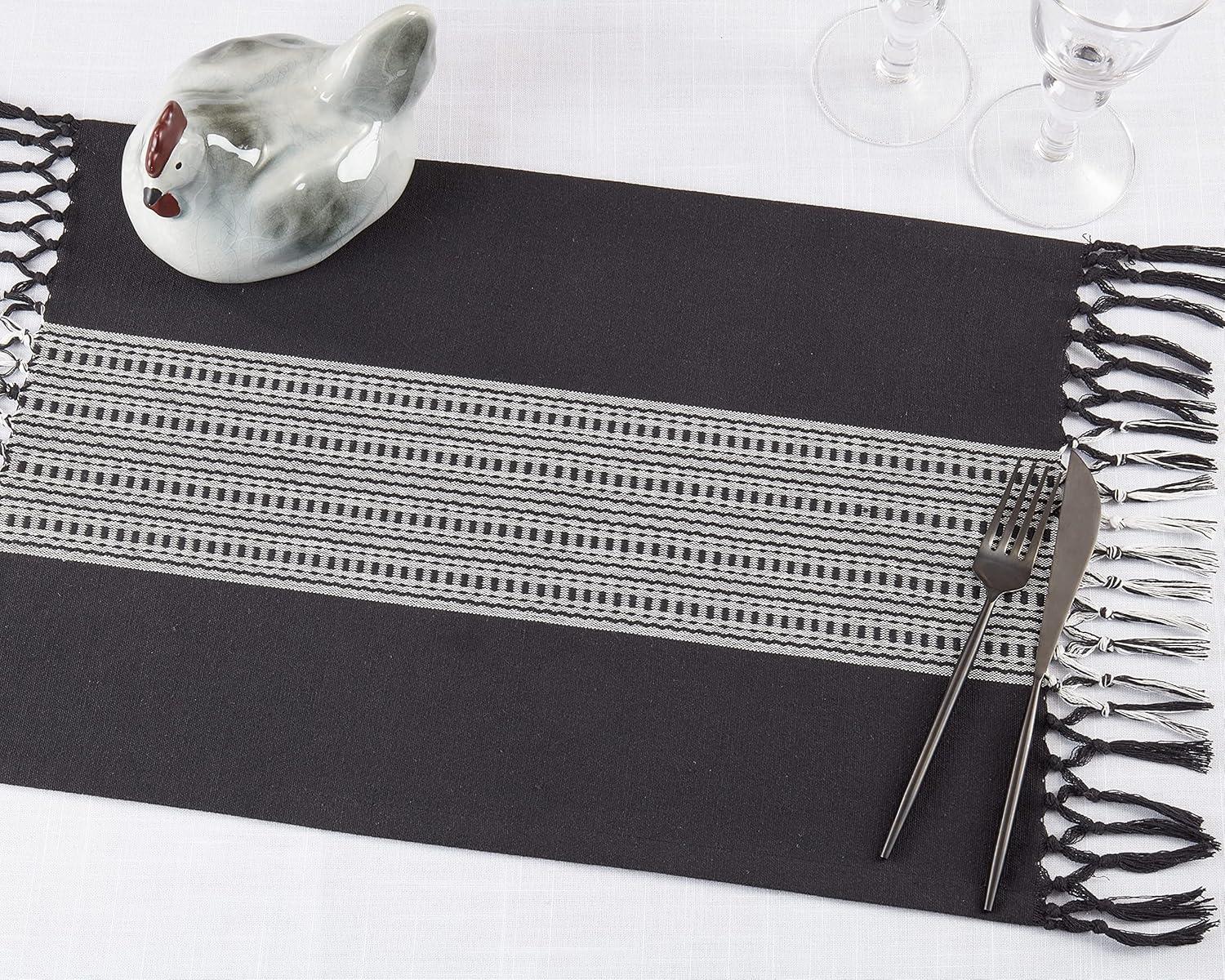 100% Cotton Striped Rectangle Placemat