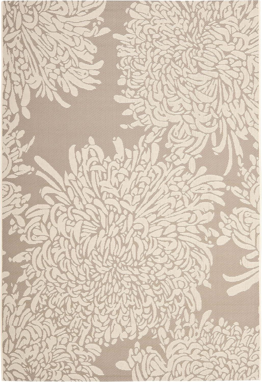 Chrysanthemum Floral Indoor Rug