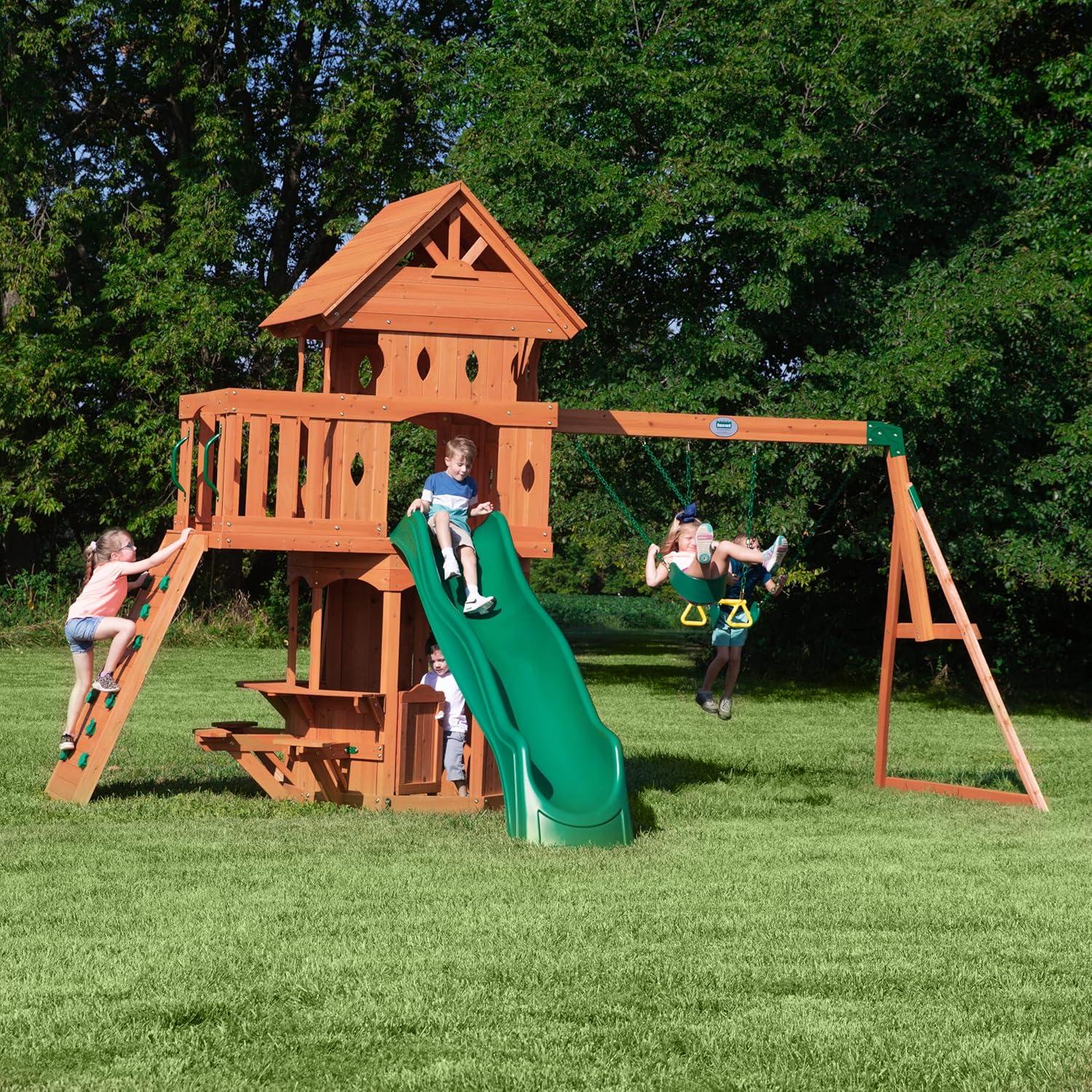 Backyard Discovery Woodland All Cedar Swing Set