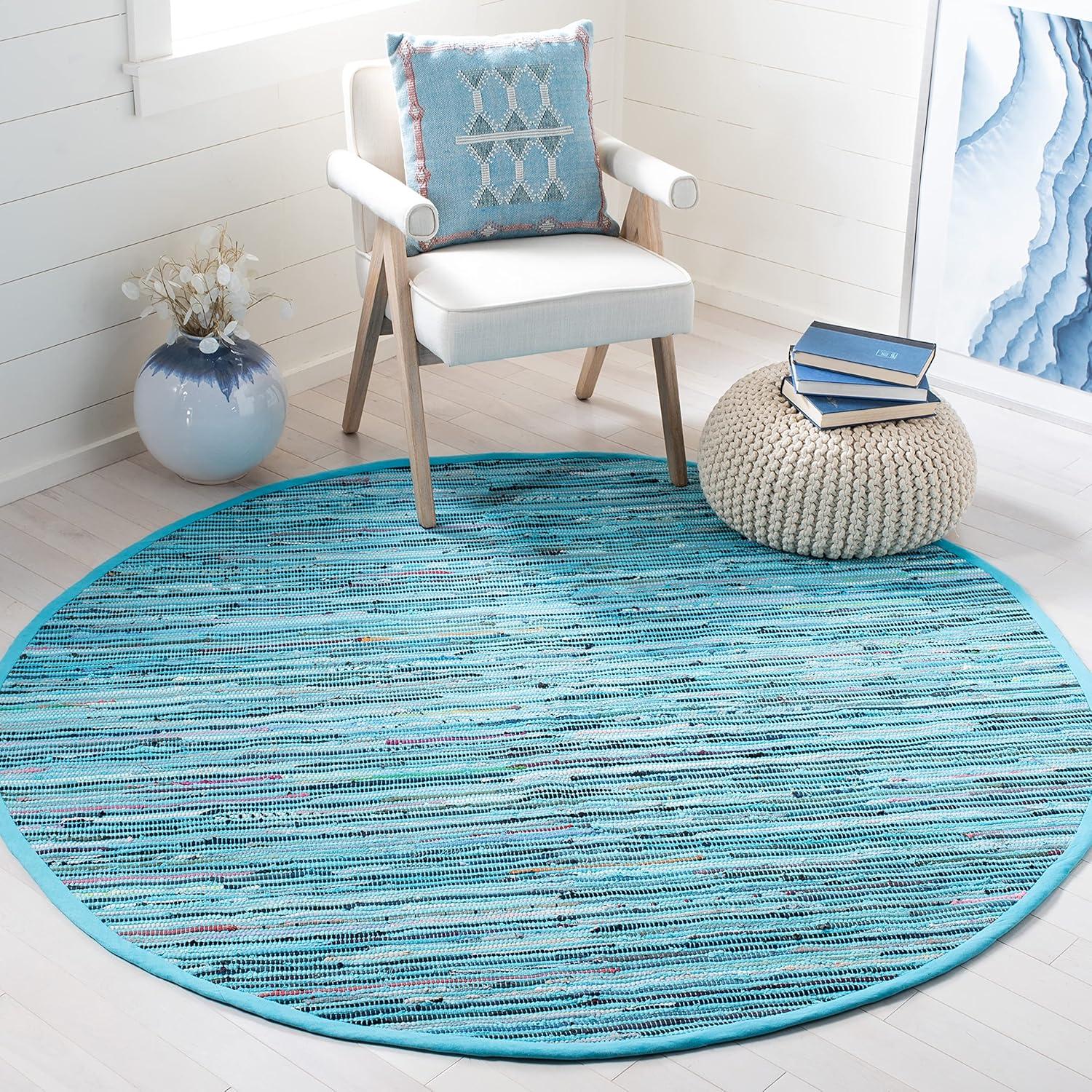 Rag Area Rug RAR125 Hand Woven Area Rug  - Safavieh