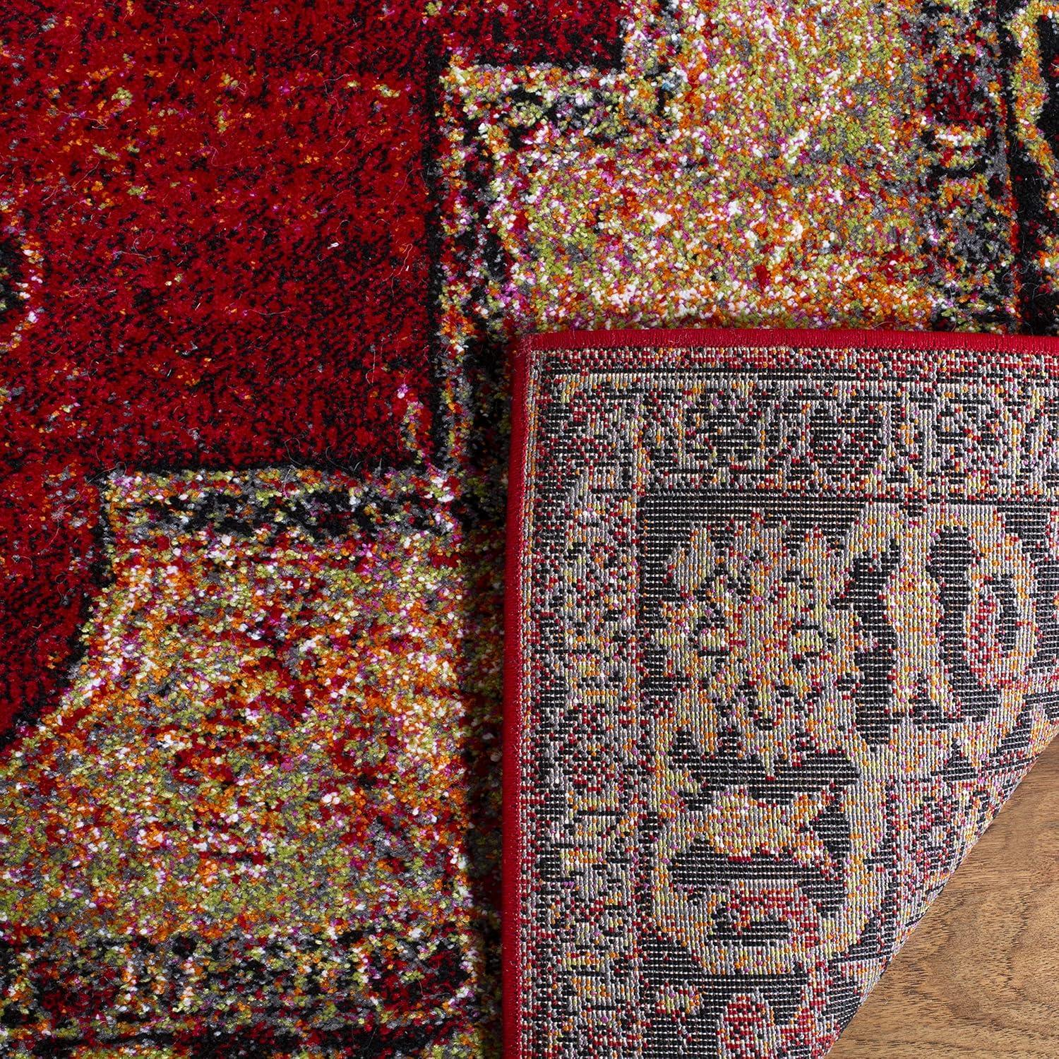 SAFAVIEH Vintage Hamadan Tahnee Traditional Area Rug, Red/Multi, 11' x 15'
