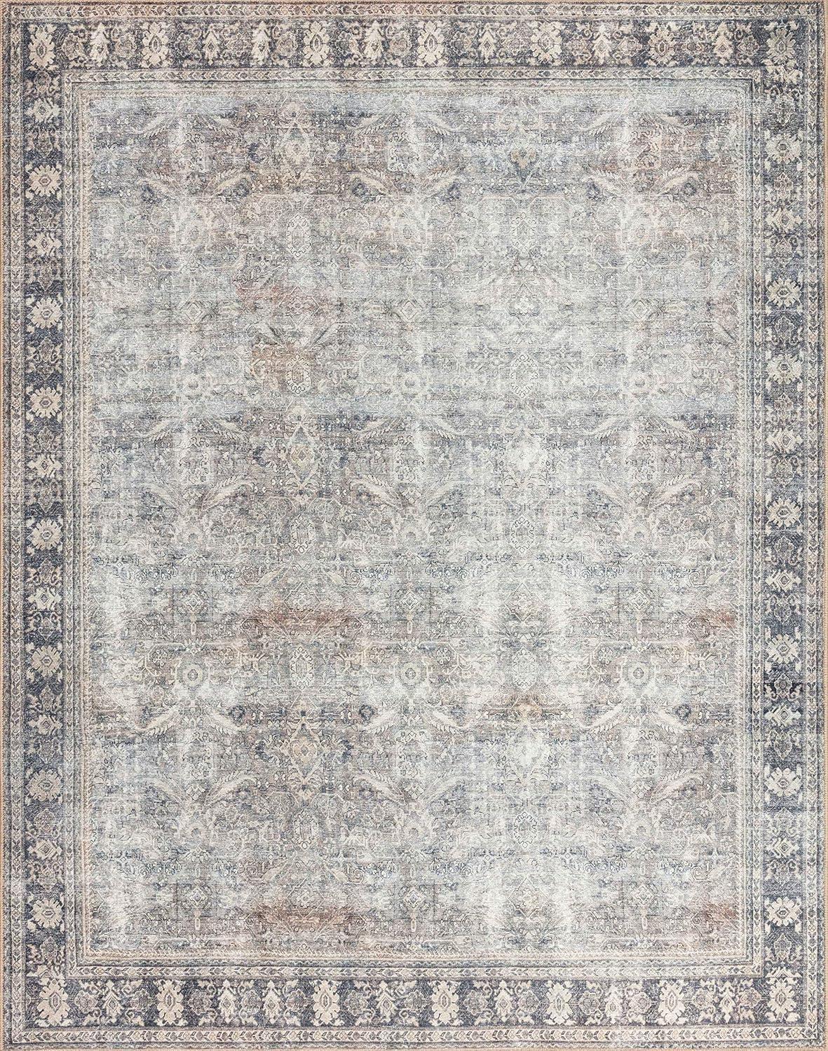 Loloi II Wynter WYN-07 Grey / Charcoal Oriental Area Rug 2'-3" x 3'-9"
