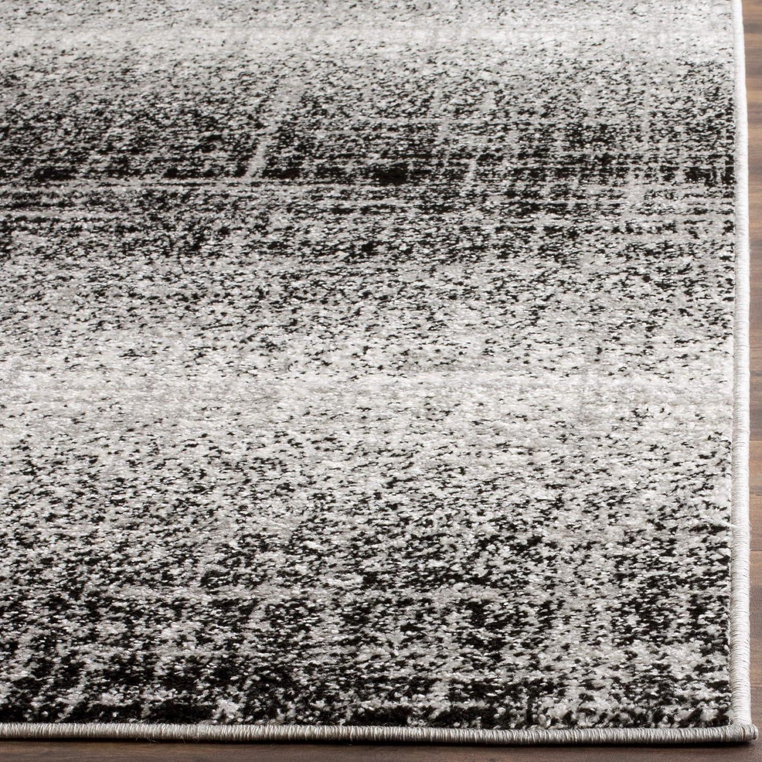 Adirondack ADR116 Machine Made Indoor Accent Rug - Silver/Black - 3'x5' - Safavieh