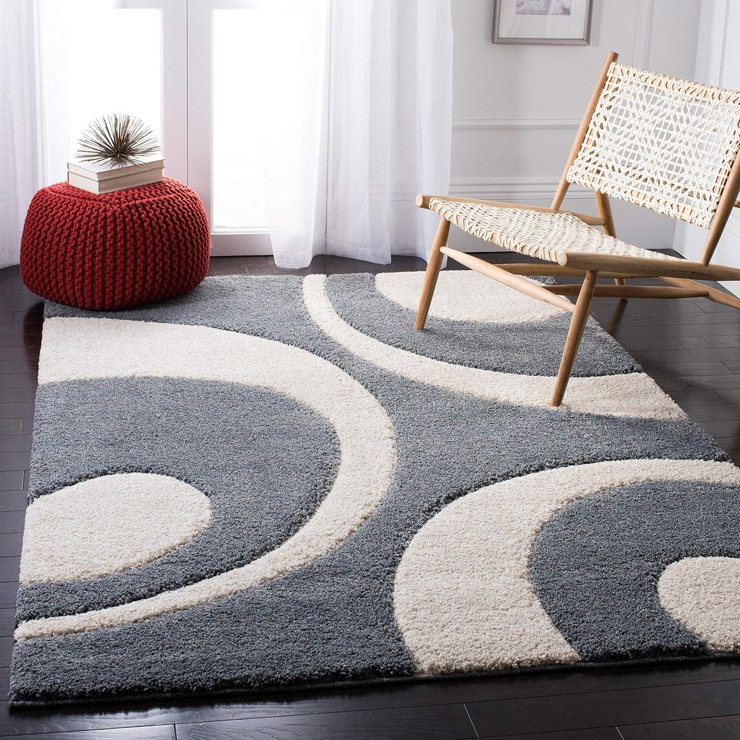 Florida Shag SG474 Power Loomed Area Rug  - Safavieh