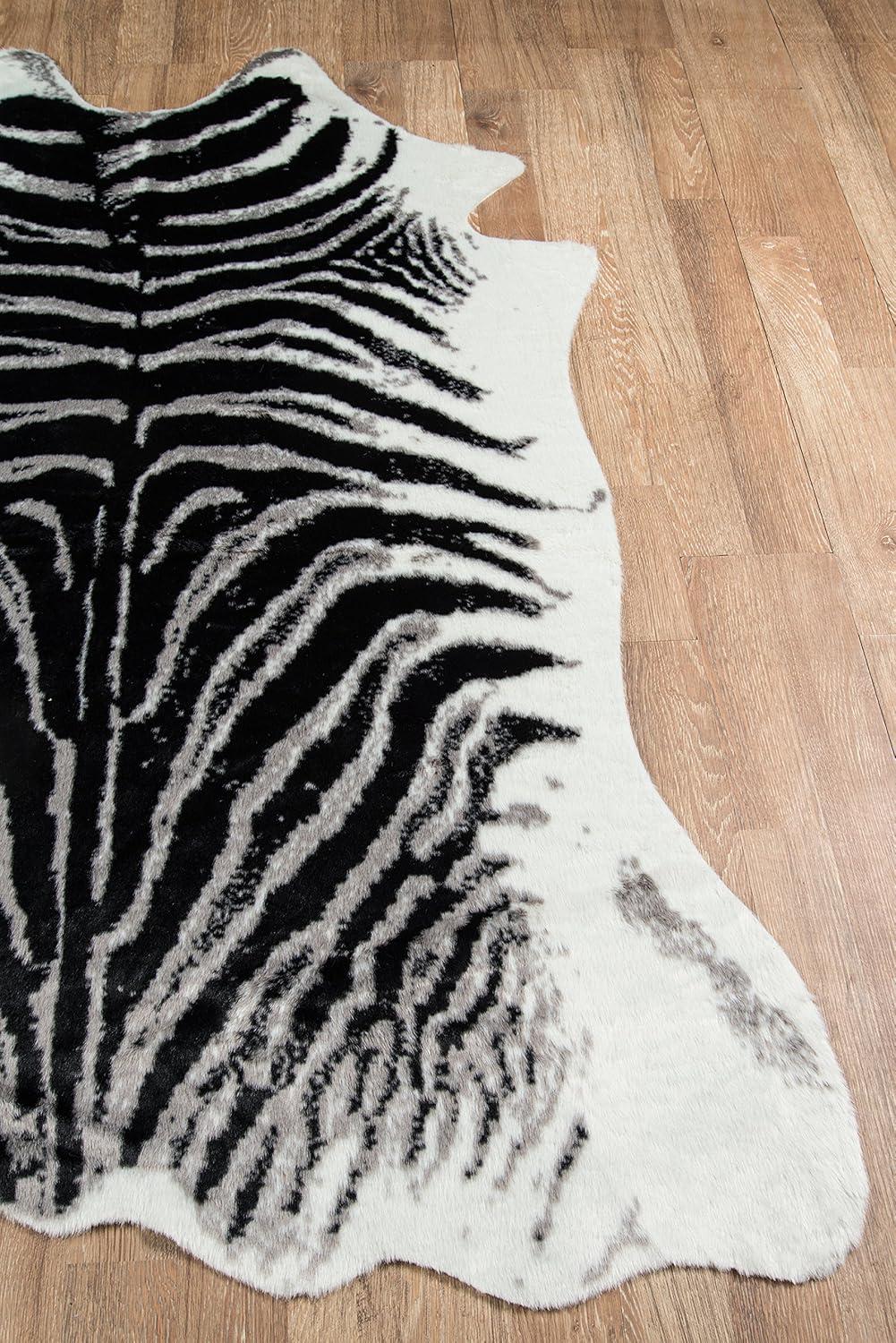 Acadia Zebra Acrylic And Area Rug - Erin Gates by Momeni