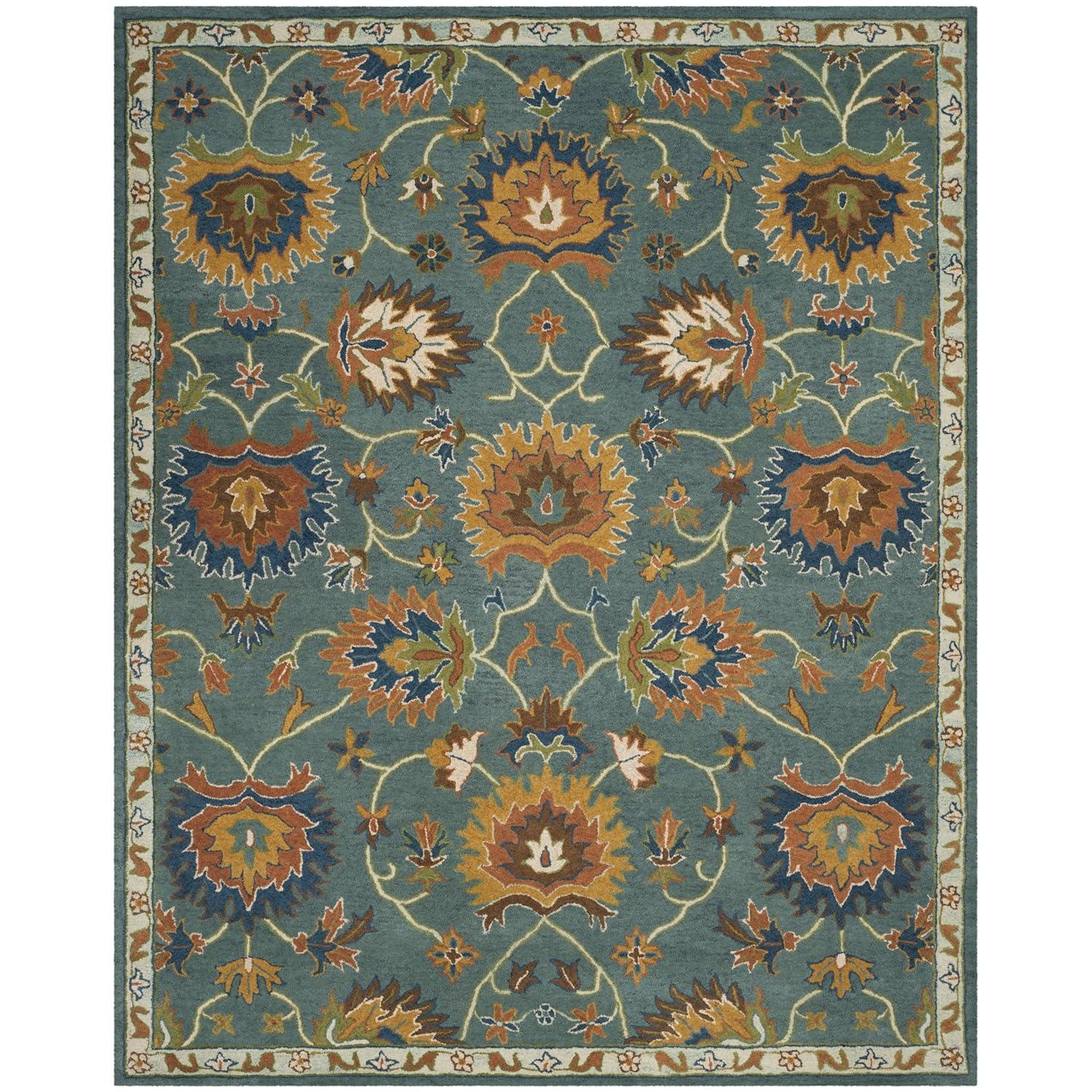 SAFAVIEH Heritage Odran Oriental Wool Area Rug, Light Blue, 5' x 8'