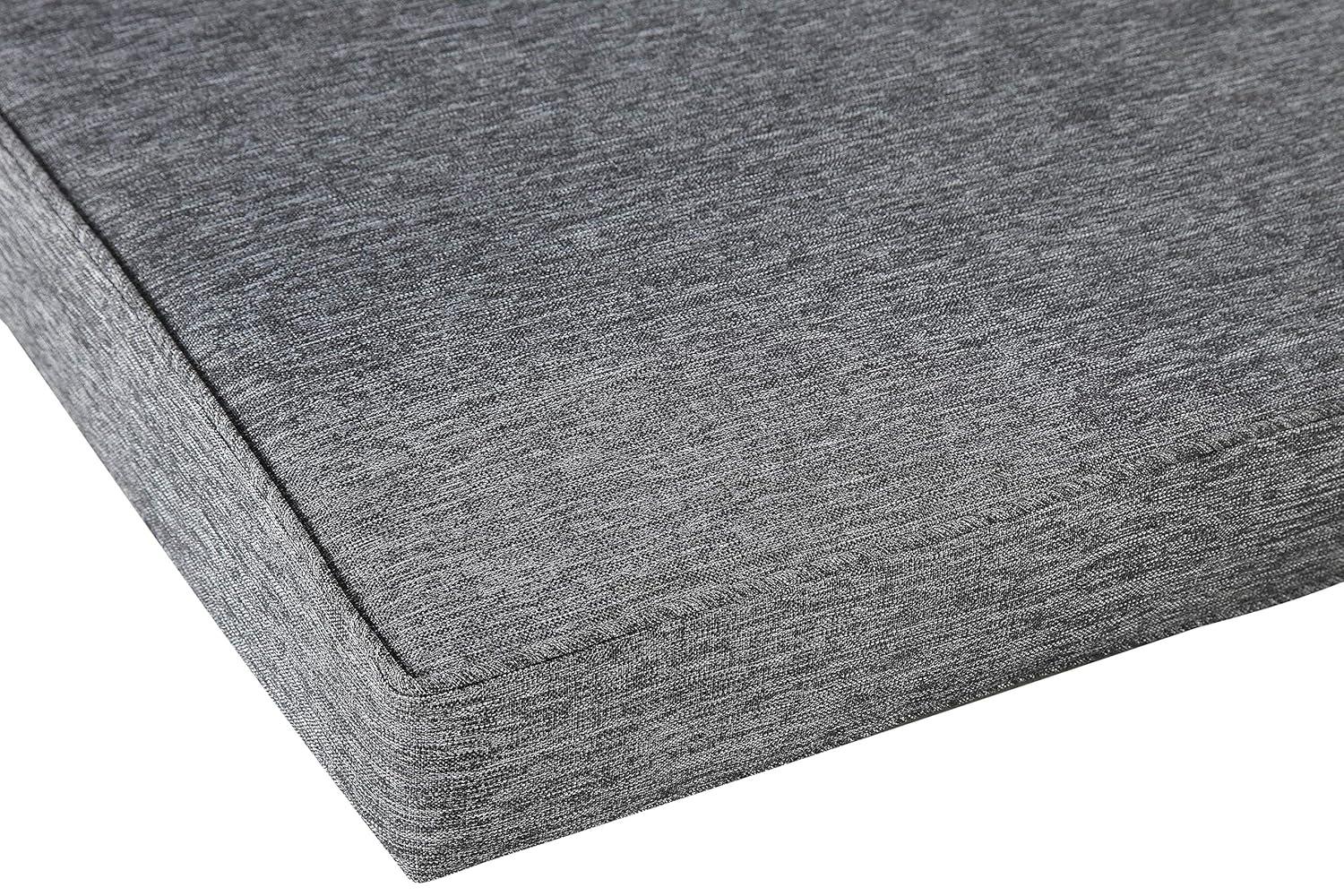 Rockport Outdoor Acacia Wood Chair with Cushion Gray - Linon