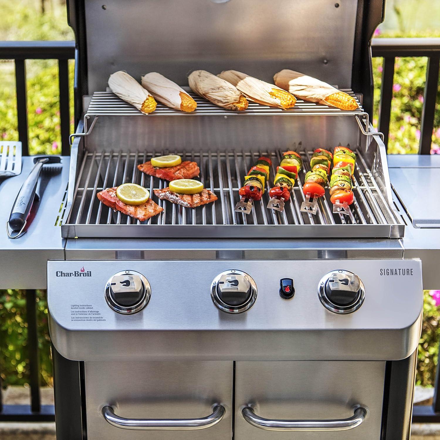 Char-Broil 3-Burner Propane Gas Grill with Cabinet