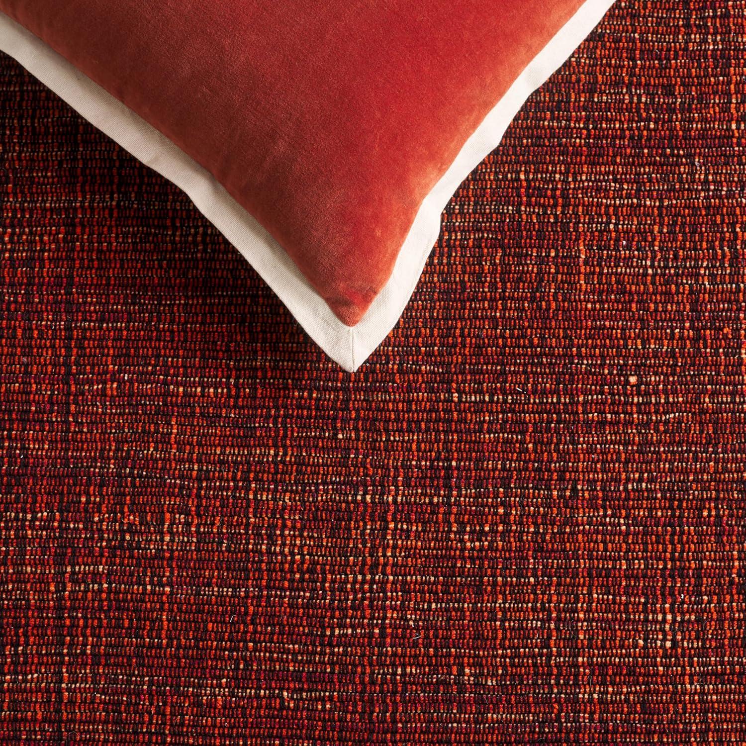 Montauk MTK150 Hand Woven Indoor Area Rug - Orange/Black - 5'x5' - Safavieh