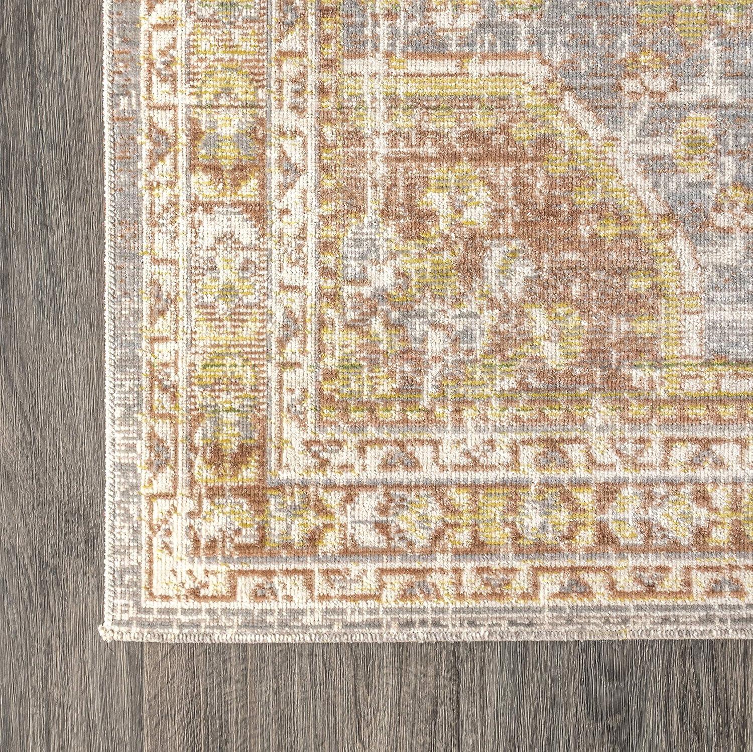 Petras Modern Ornate Medallion Area Rug  - JONATHAN Y