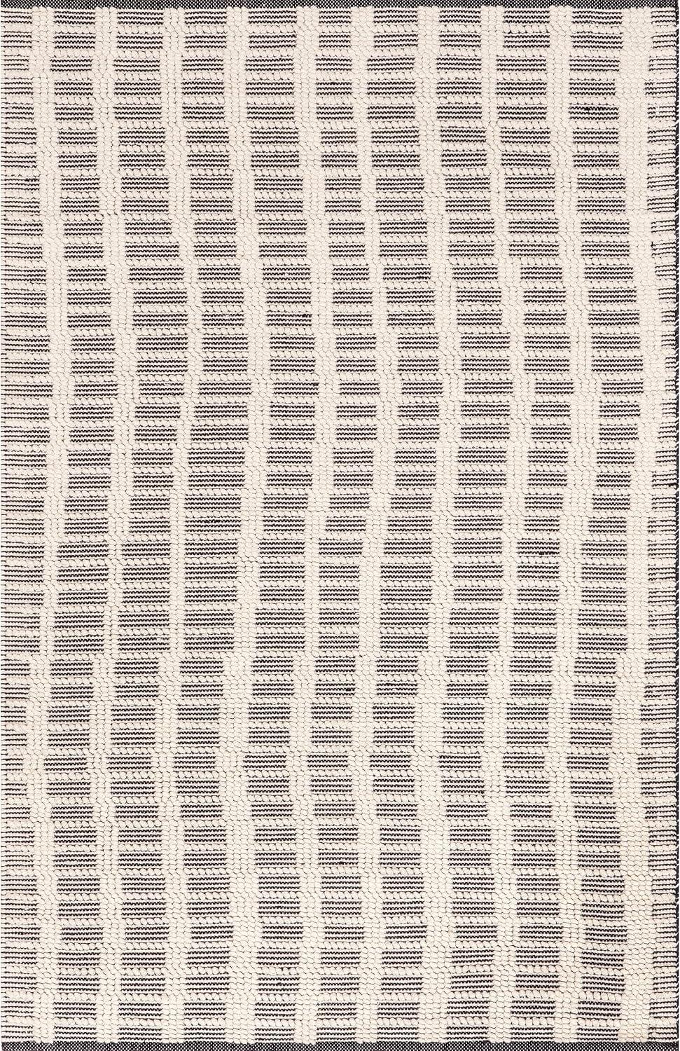 Arvin Olano x Rugs USA Arvin Olano x Rugs USA Parker Check Textured Ivory Area Rug