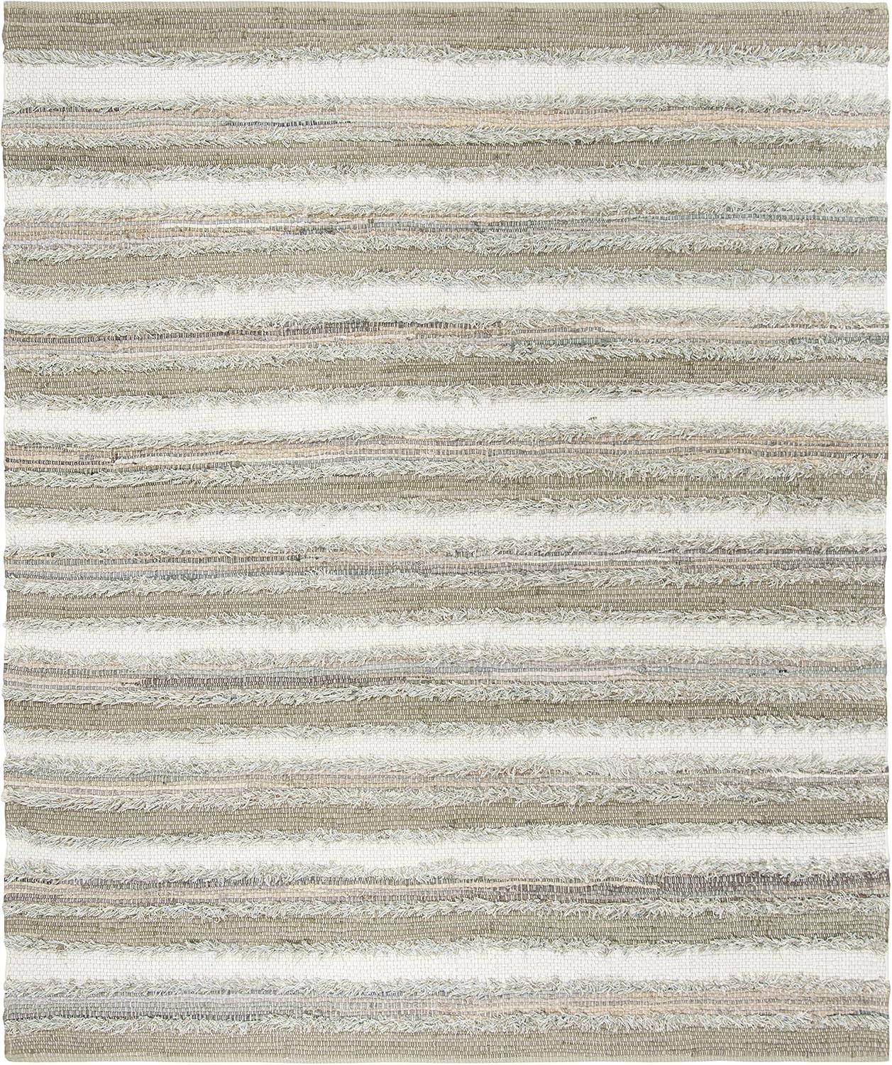 Coastal Breeze Multicolor Cotton 8' x 10' Handwoven Area Rug