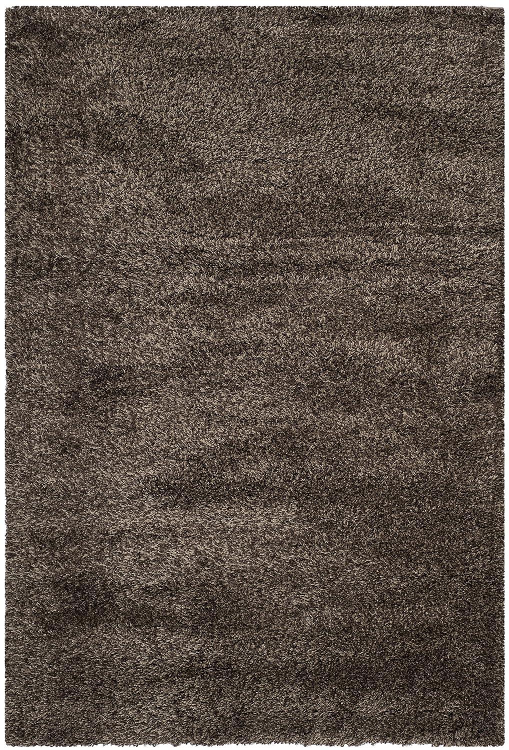Shag SG151 Power Loomed Indoor Area Rug - Mushroom - 4'x6' - Safavieh.