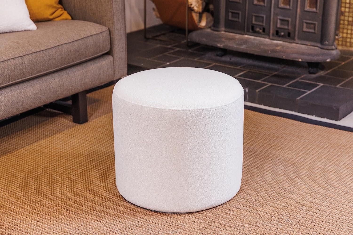 19" Round Pouf Ottoman - WOVENBYRD