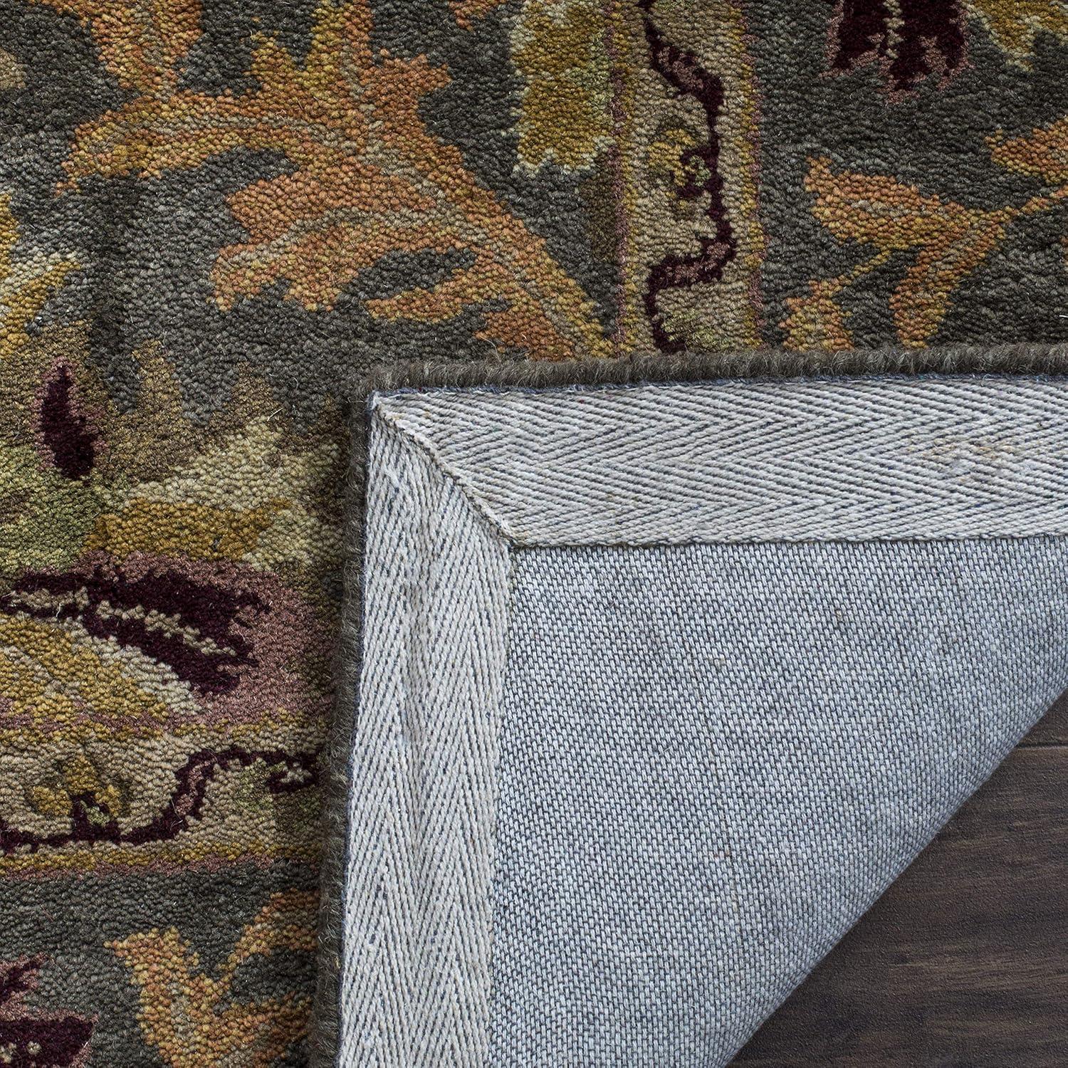 SAFAVIEH Antiquity Diarmait Oriental Wool Area Rug, Sage/Gold, 4' x 6'