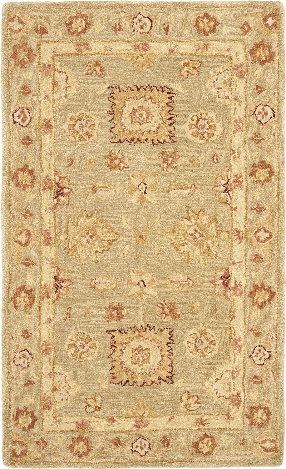 SAFAVIEH Anatolia Sherman Floral Wool Area Rug, Sage, 3' x 5'