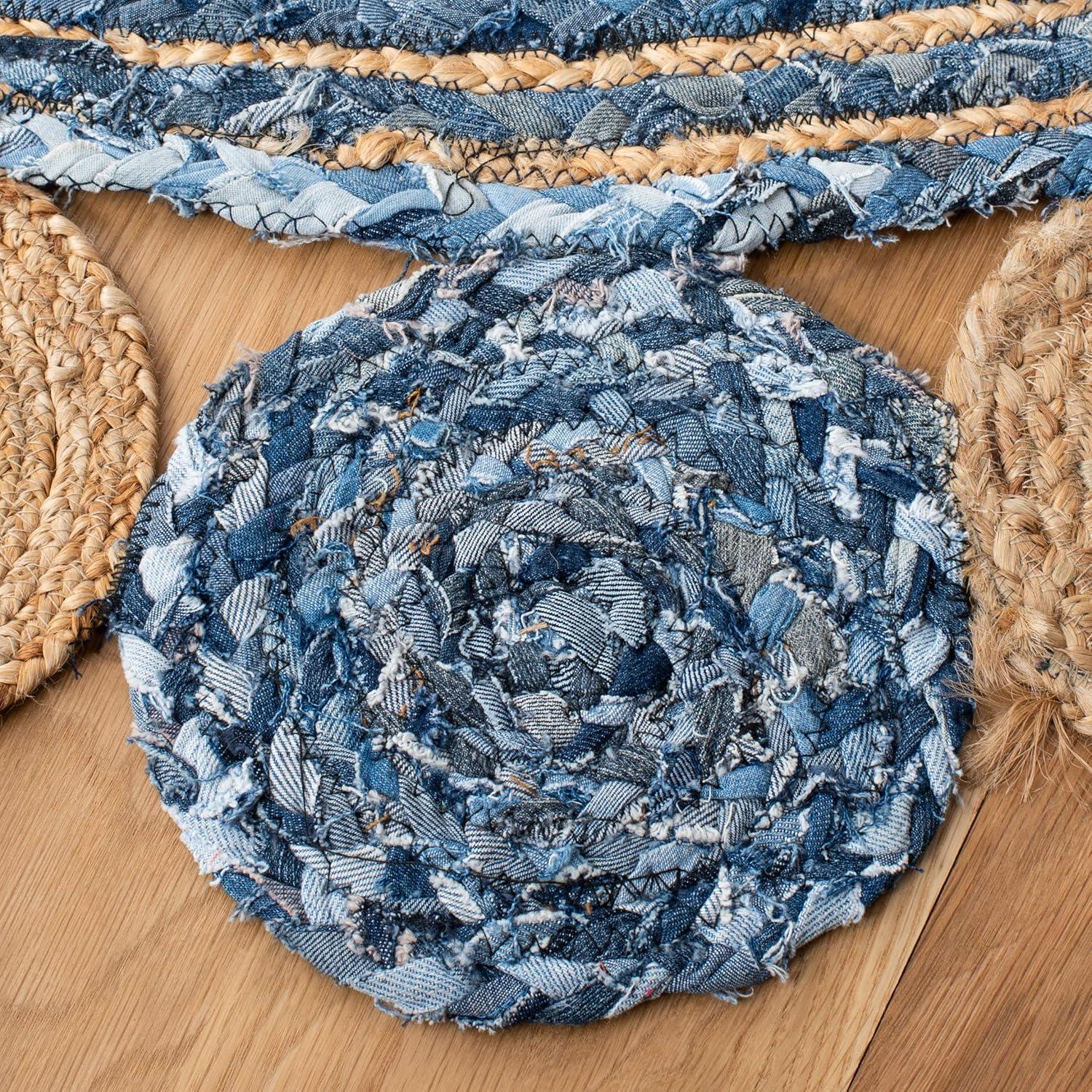 Zeitler Hand Woven Jute, Cotton Rug