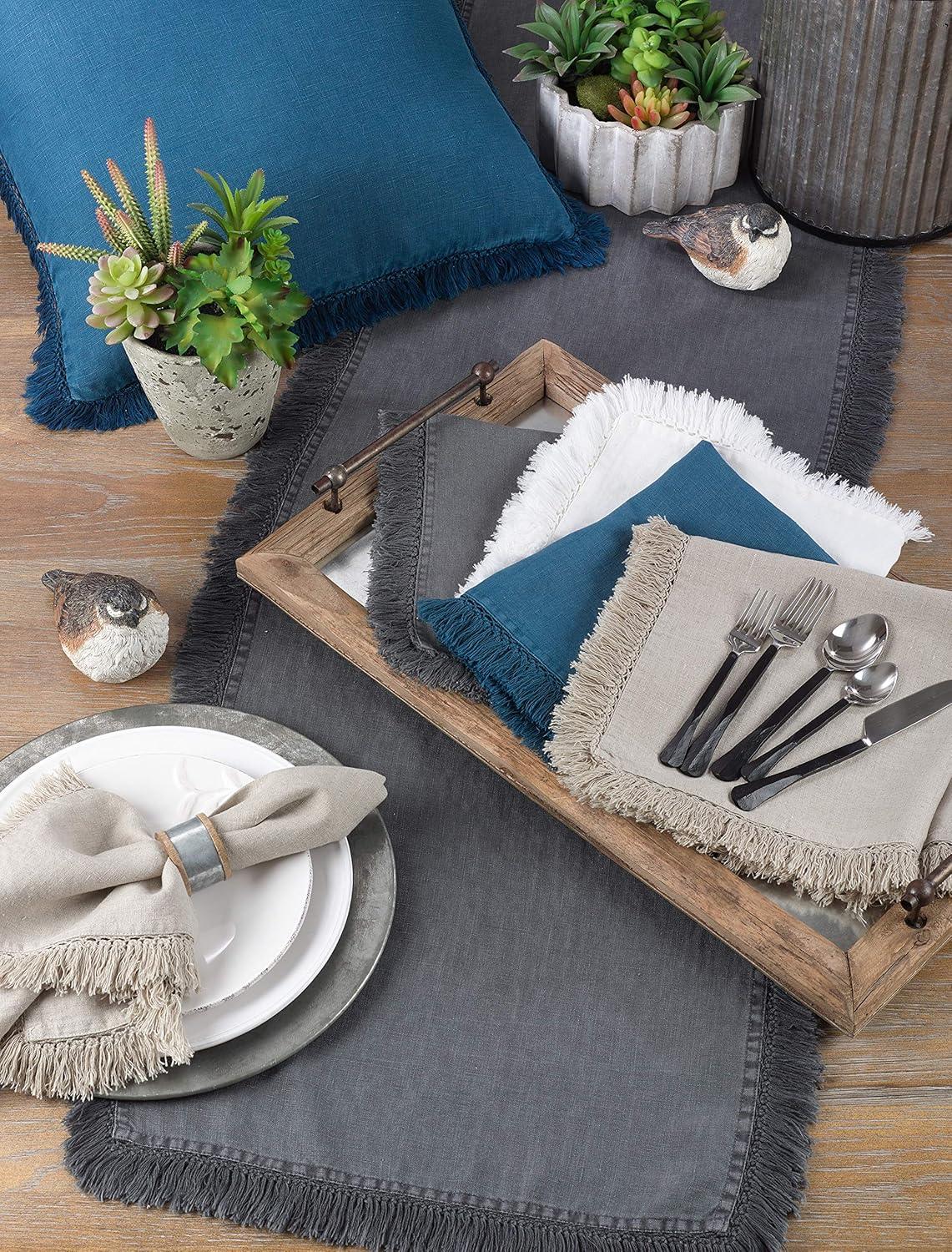 Refined Rustic Fringe Edge 20" Napkin