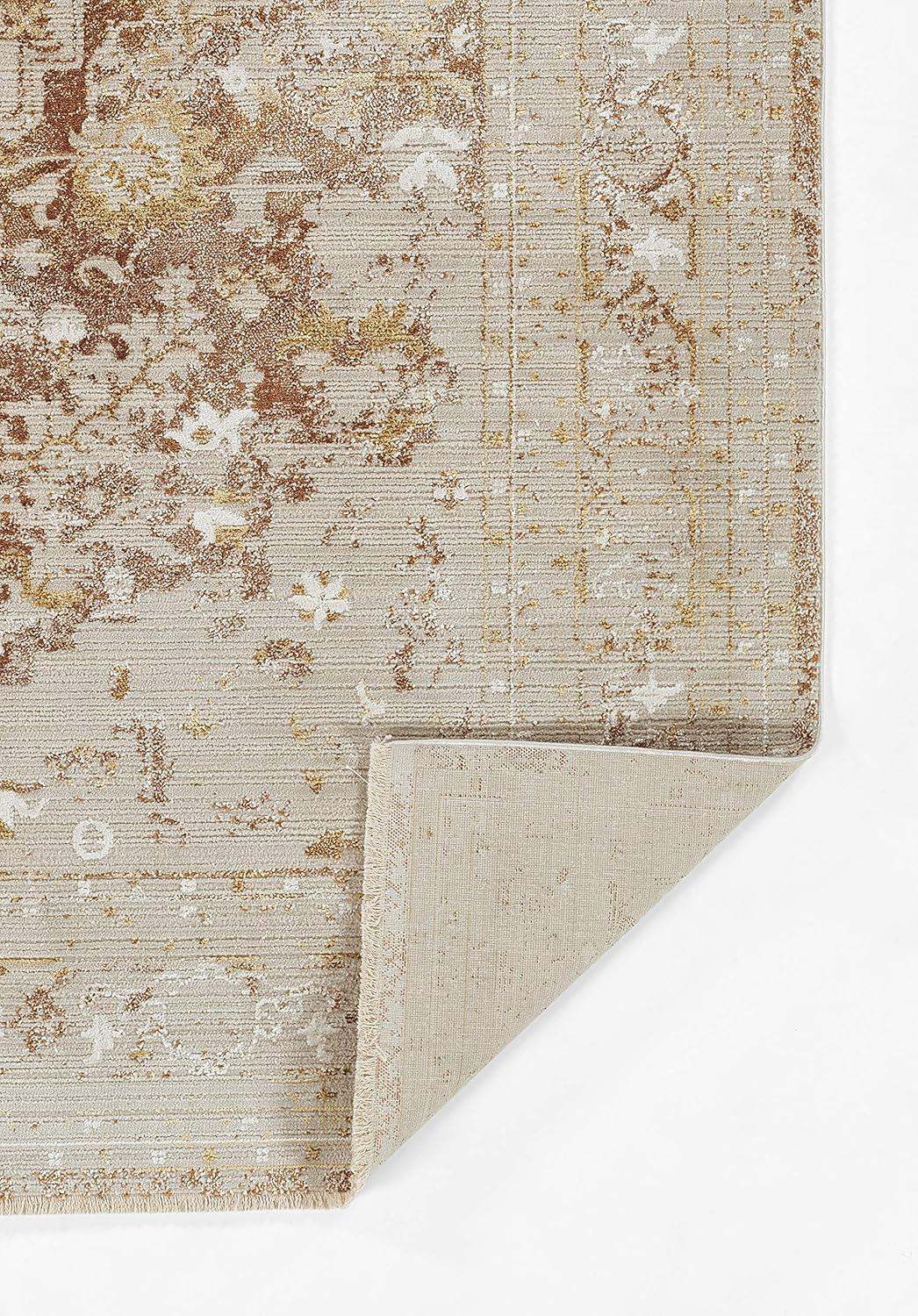 Momeni Cambridge Viscose and PES Medallion Charcoal Area Rug 2'2" X 3'11"