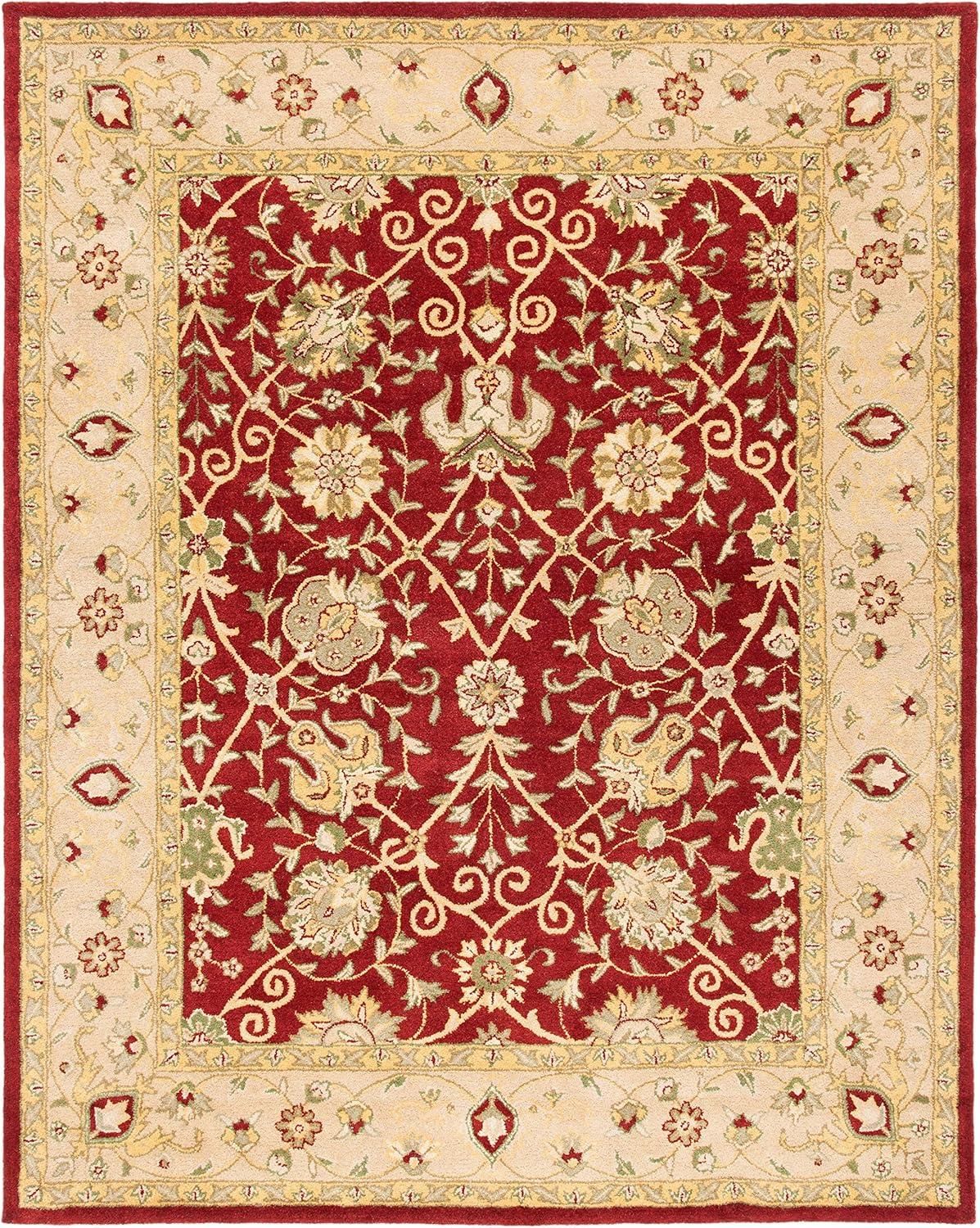 Antiquity AT21 Hand Tufted Indoor Area Rug - Rust - 7'6"x9'6" - Safavieh
