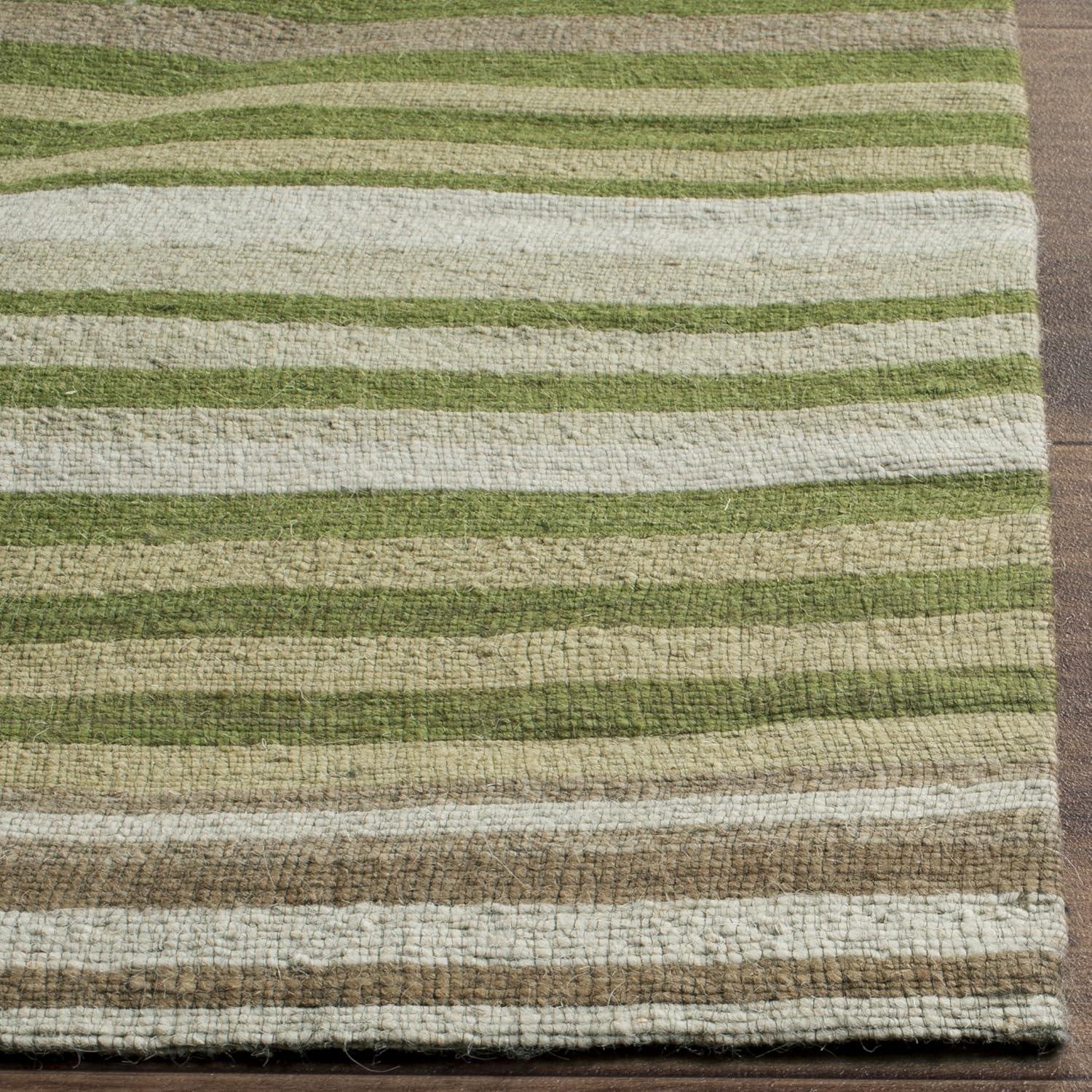 Marbella MRB273 Hand Loomed Area Rug - Green - 5'x8' - Safavieh.