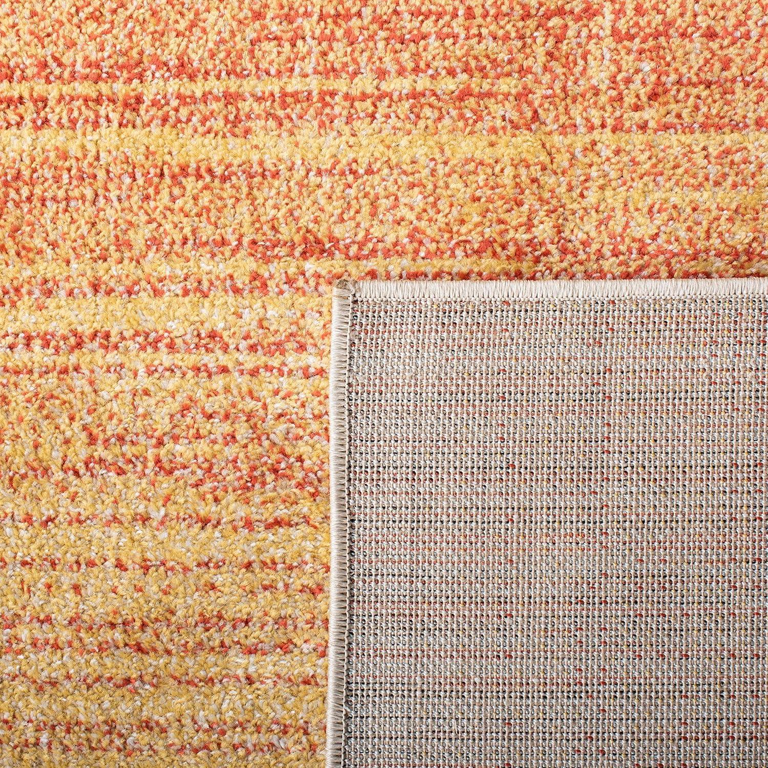 Adirondack Orange and Red 6' x 9' Gradient Area Rug