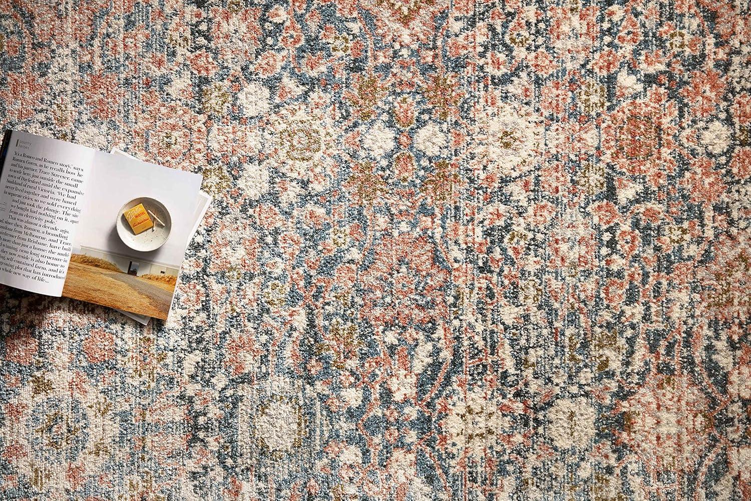 Loloi II Saban SAB-03 Oriental Navy / Rust Area Rug 7'-10" x 10'