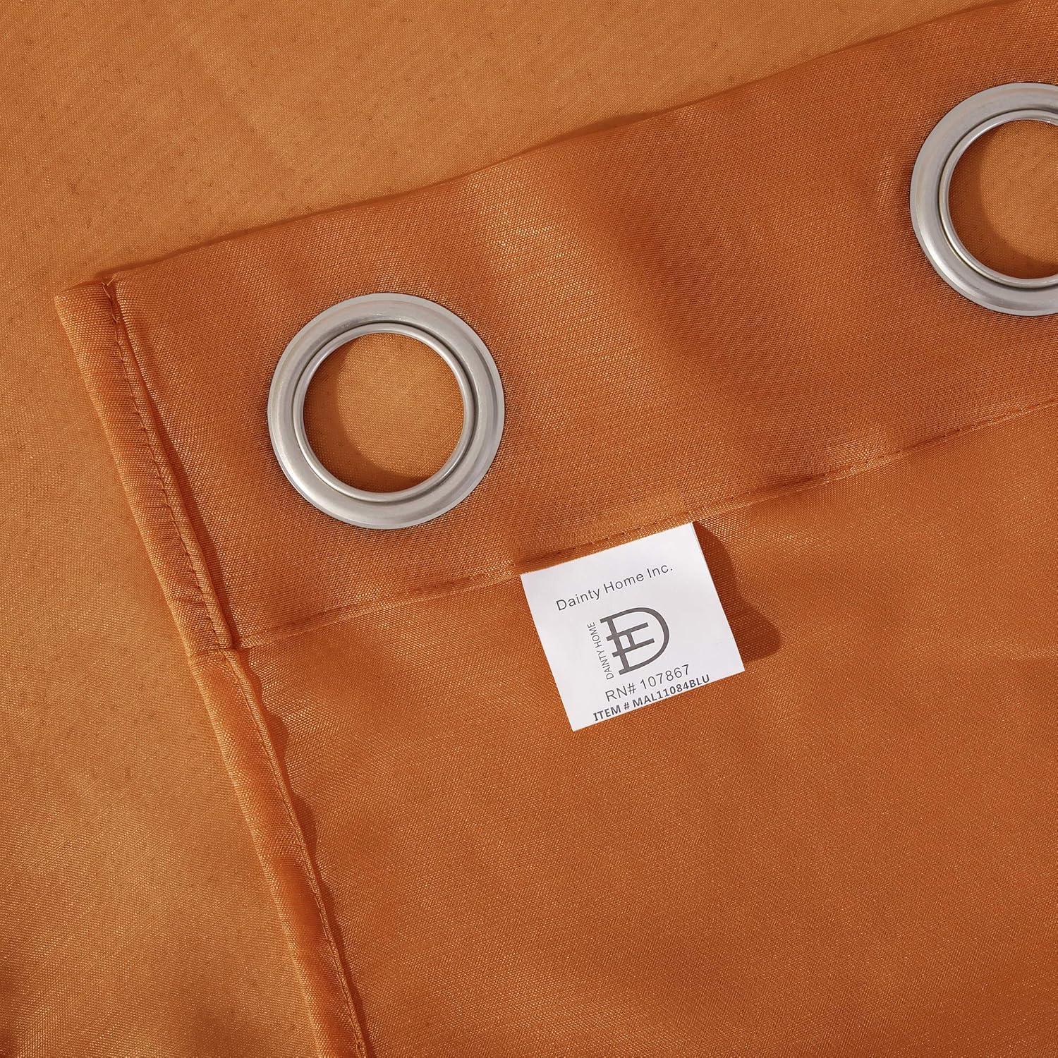 Dainty Home Solid Sheer Curtains for Living Room and Bedroom 110"W x 84"L Window Sheers Window Drapes (Set of 2)