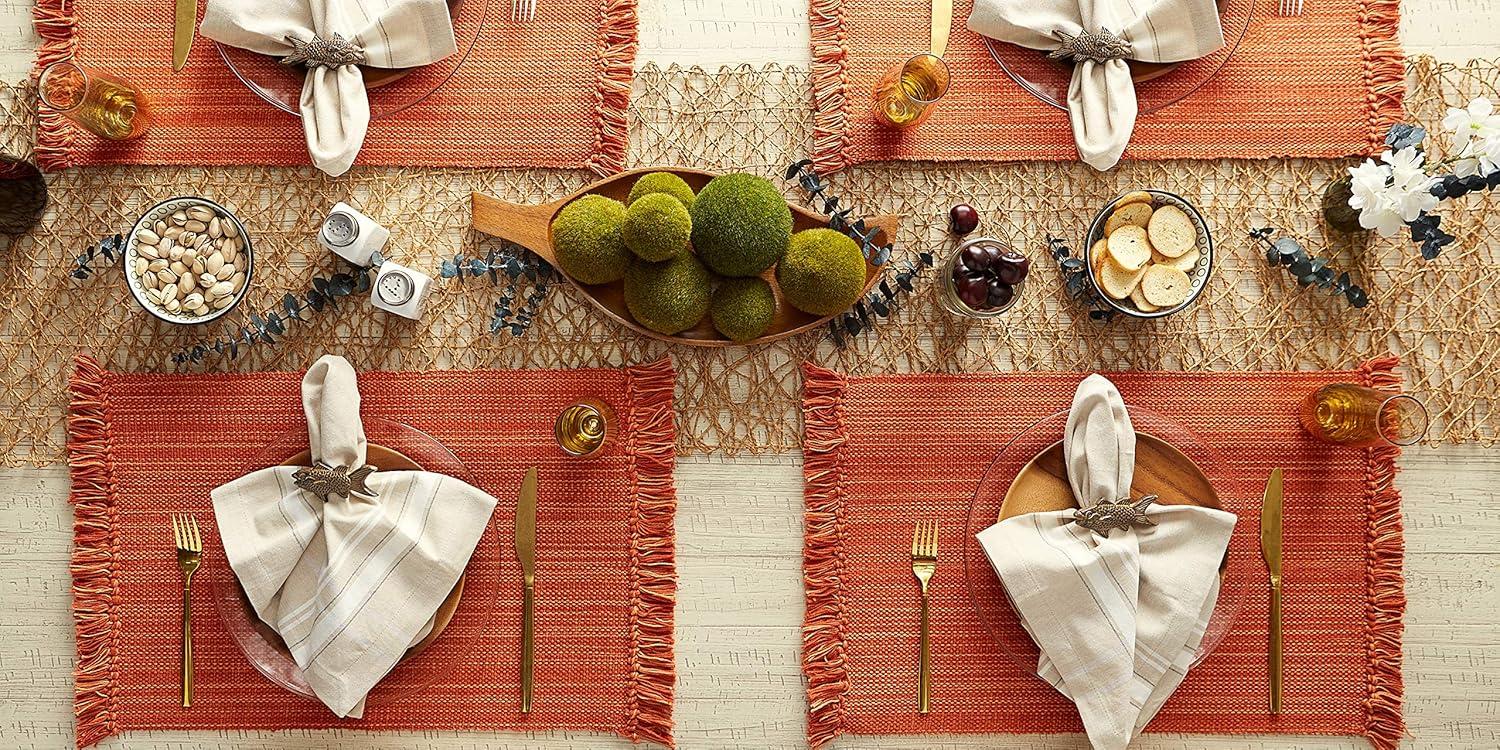 Variegated Spice Fringe Placemat (Set of 6)